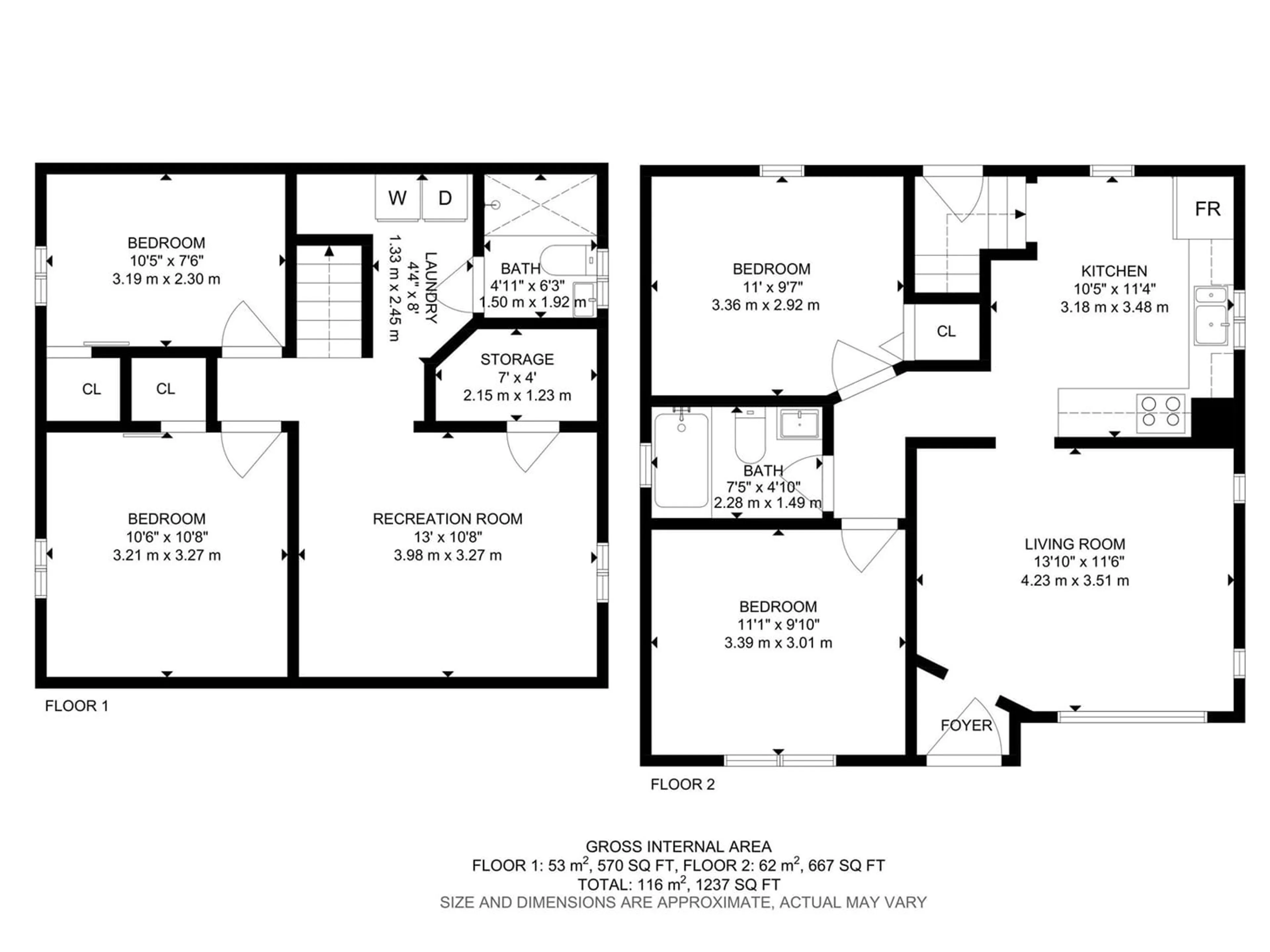 Floor plan for 9741 162 ST NW, Edmonton Alberta T5P3L1