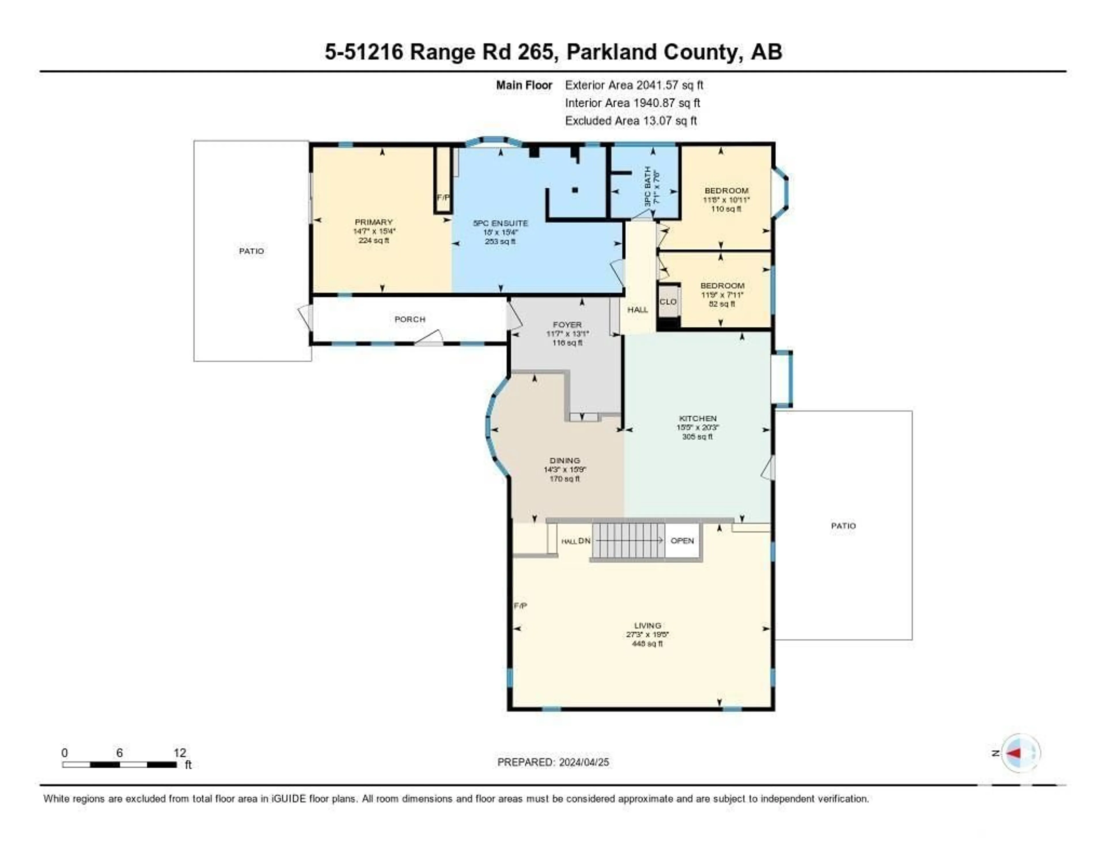 Floor plan for #5 51216 RGE RD 265, Rural Parkland County Alberta T7Y1G1