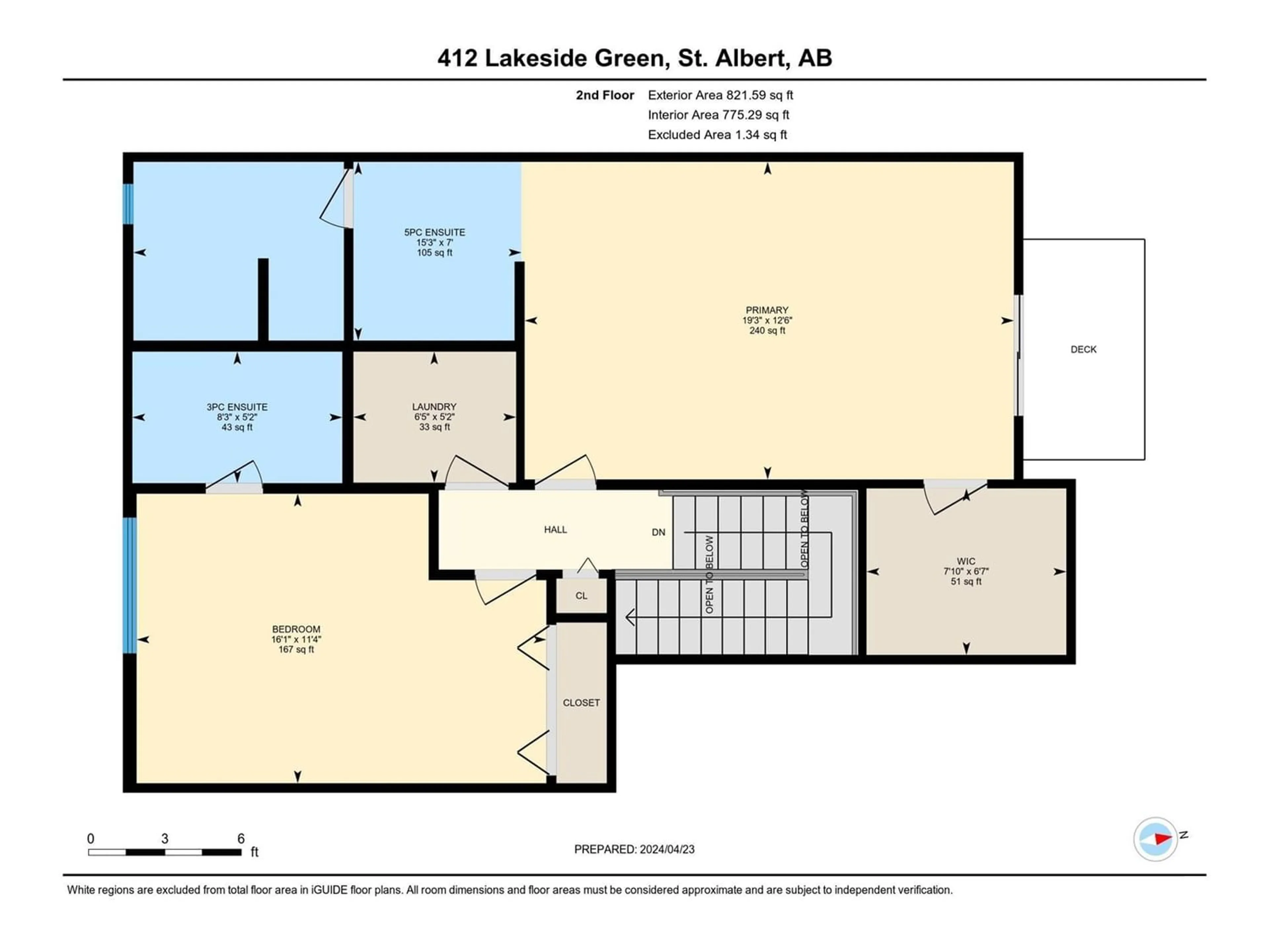 Floor plan for 412 LAKESIDE GR, St. Albert Alberta T8N3T3