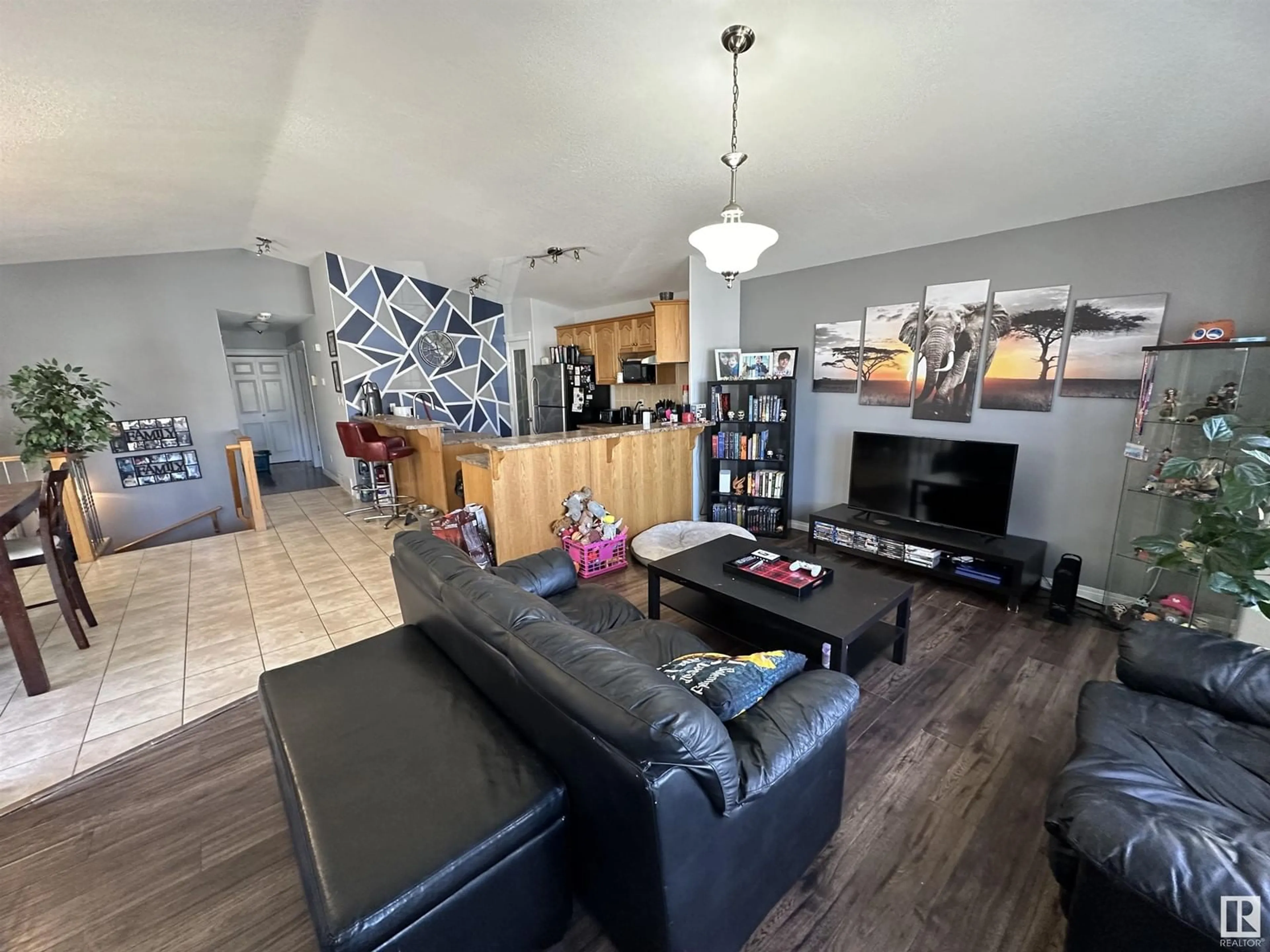 Living room, wood floors for 9637/9635 109A AV NW, Edmonton Alberta T5H1G4