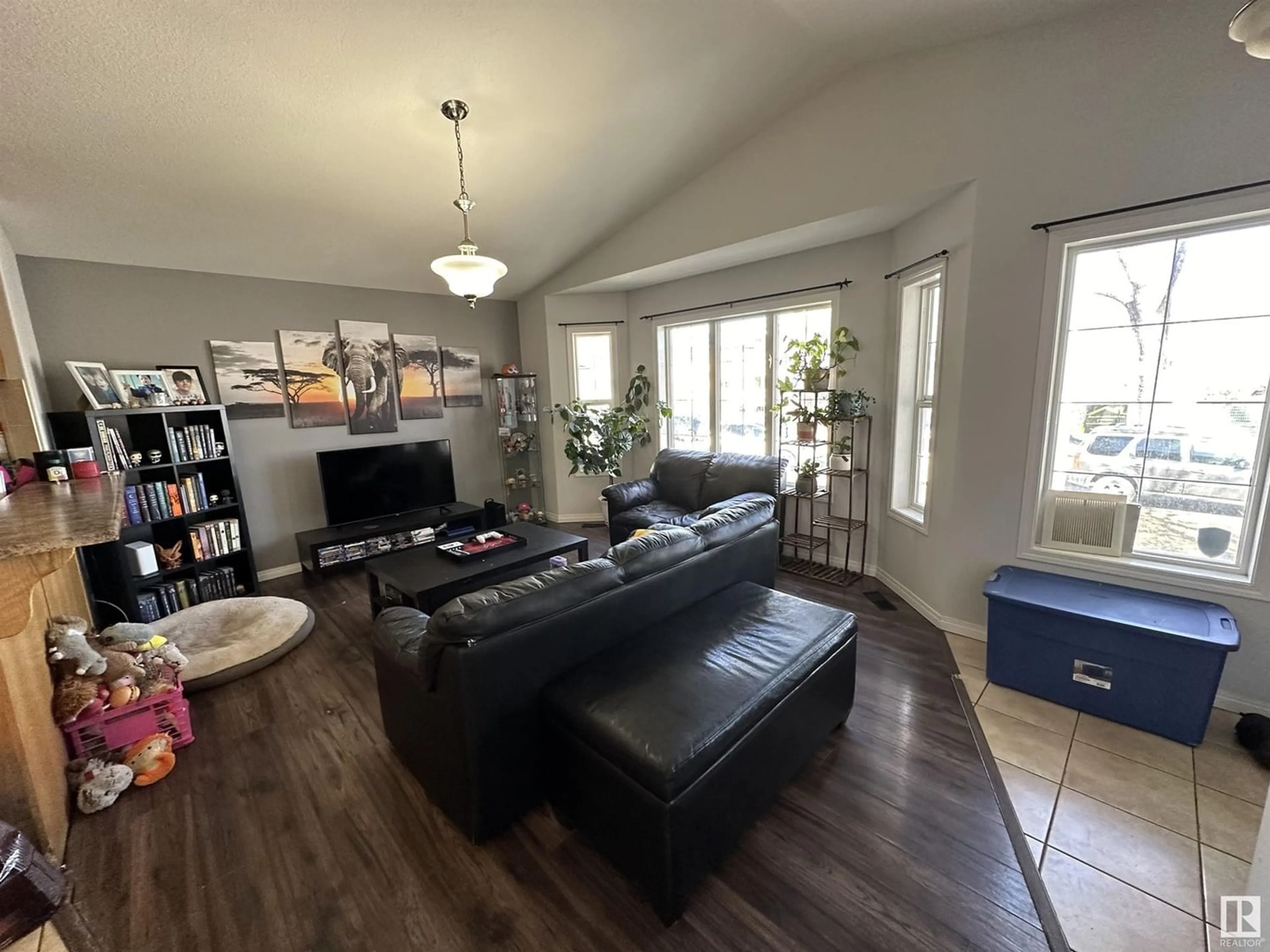 Living room, wood floors for 9637/9635 109A AV NW, Edmonton Alberta T5H1G4