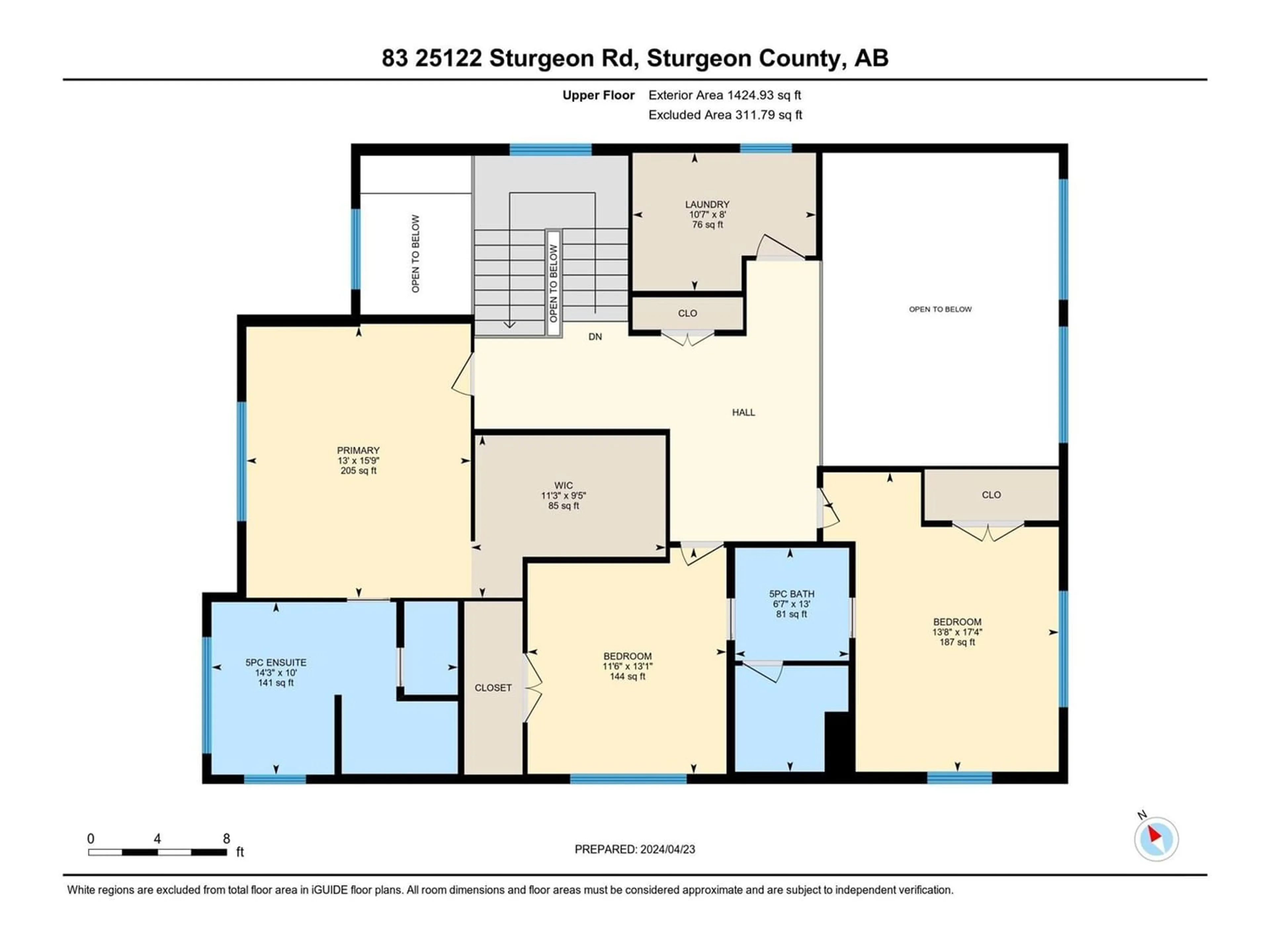 Floor plan for #83 25122 STURGEON RD, Rural Sturgeon County Alberta T8T1S6