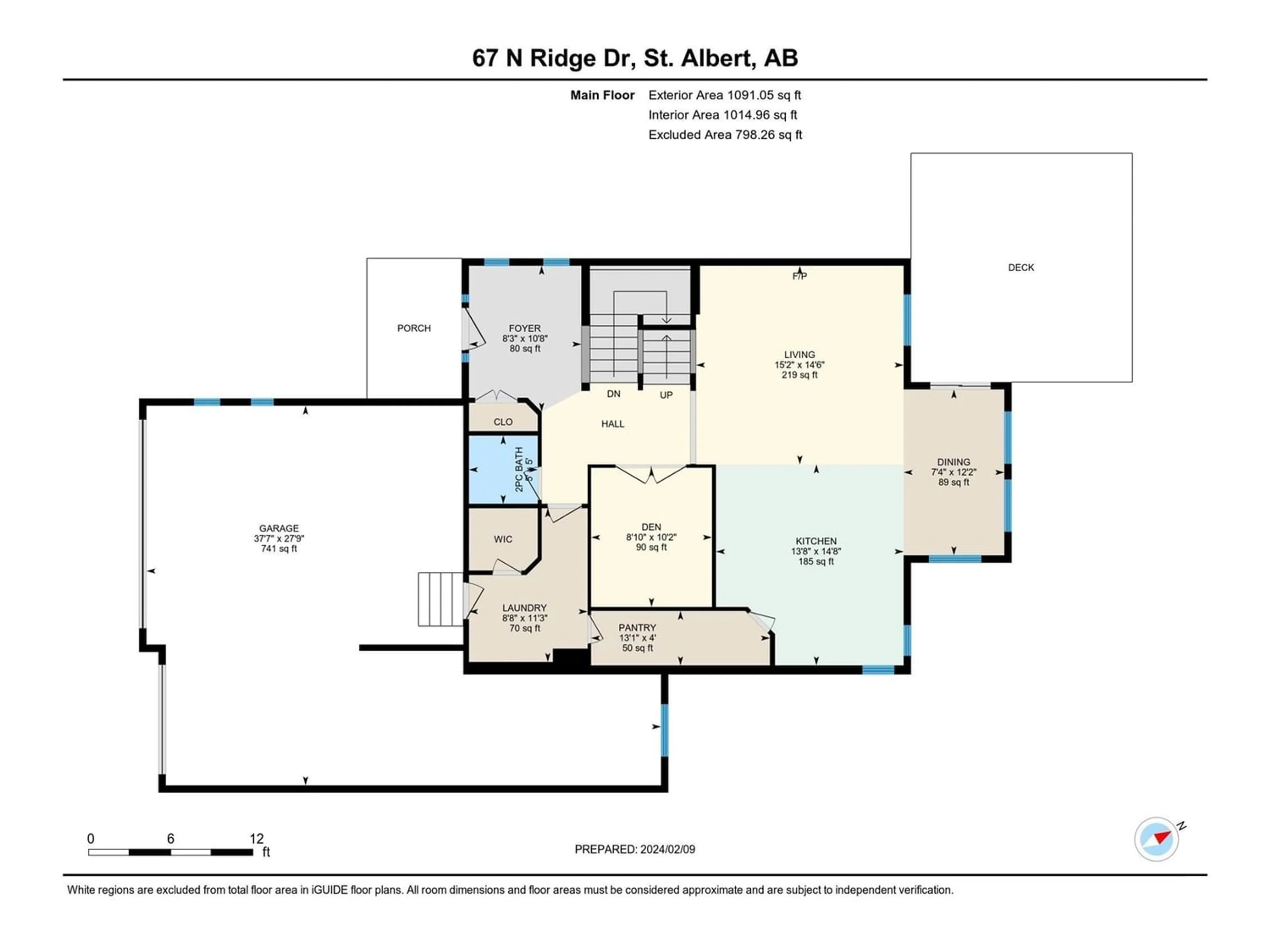 Floor plan for 67 NORTH RIDGE DR, St. Albert Alberta T8N7M6