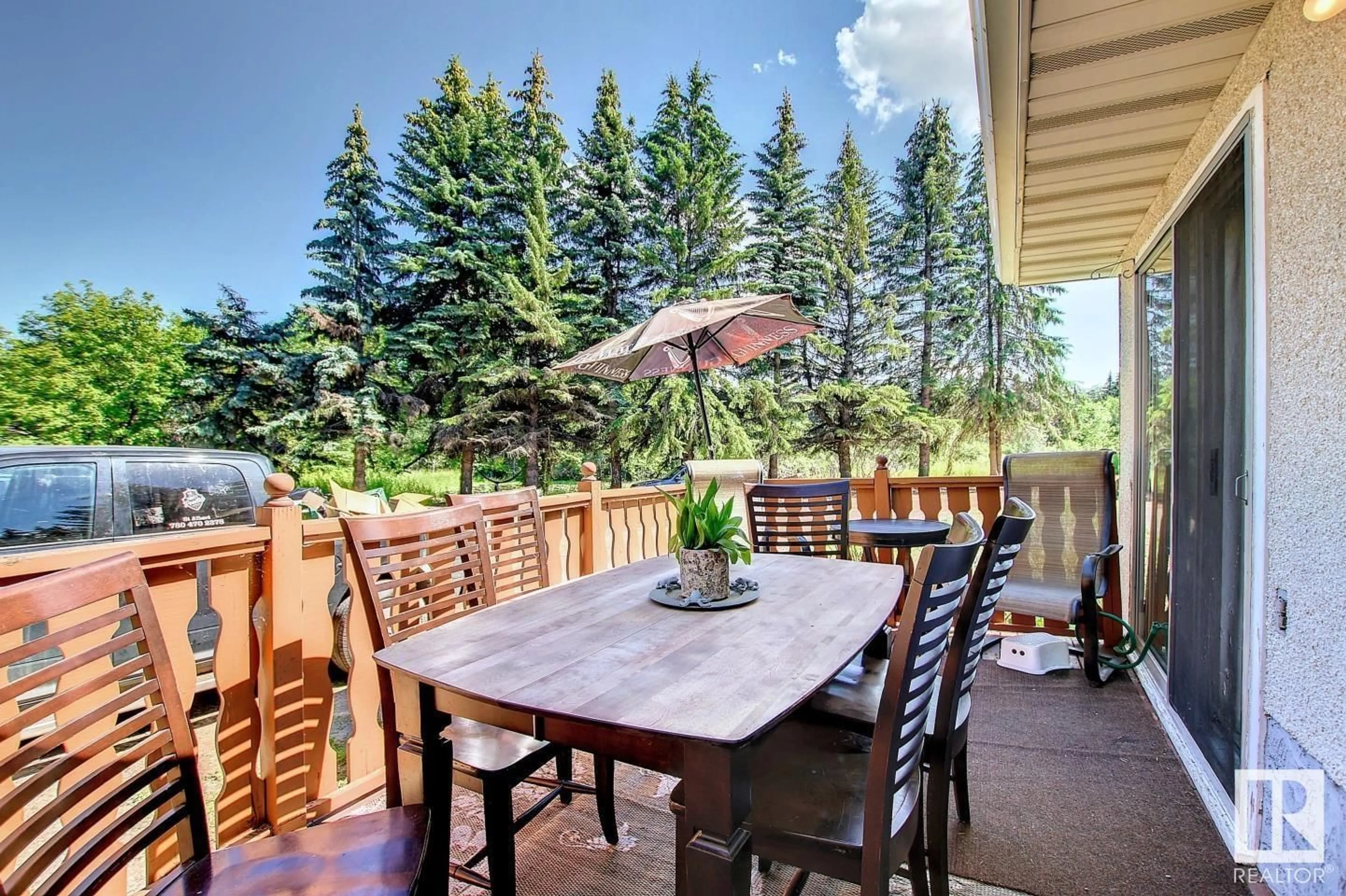 Patio, the fenced backyard for 54305 RR 253, St. Albert Alberta T8T0S6