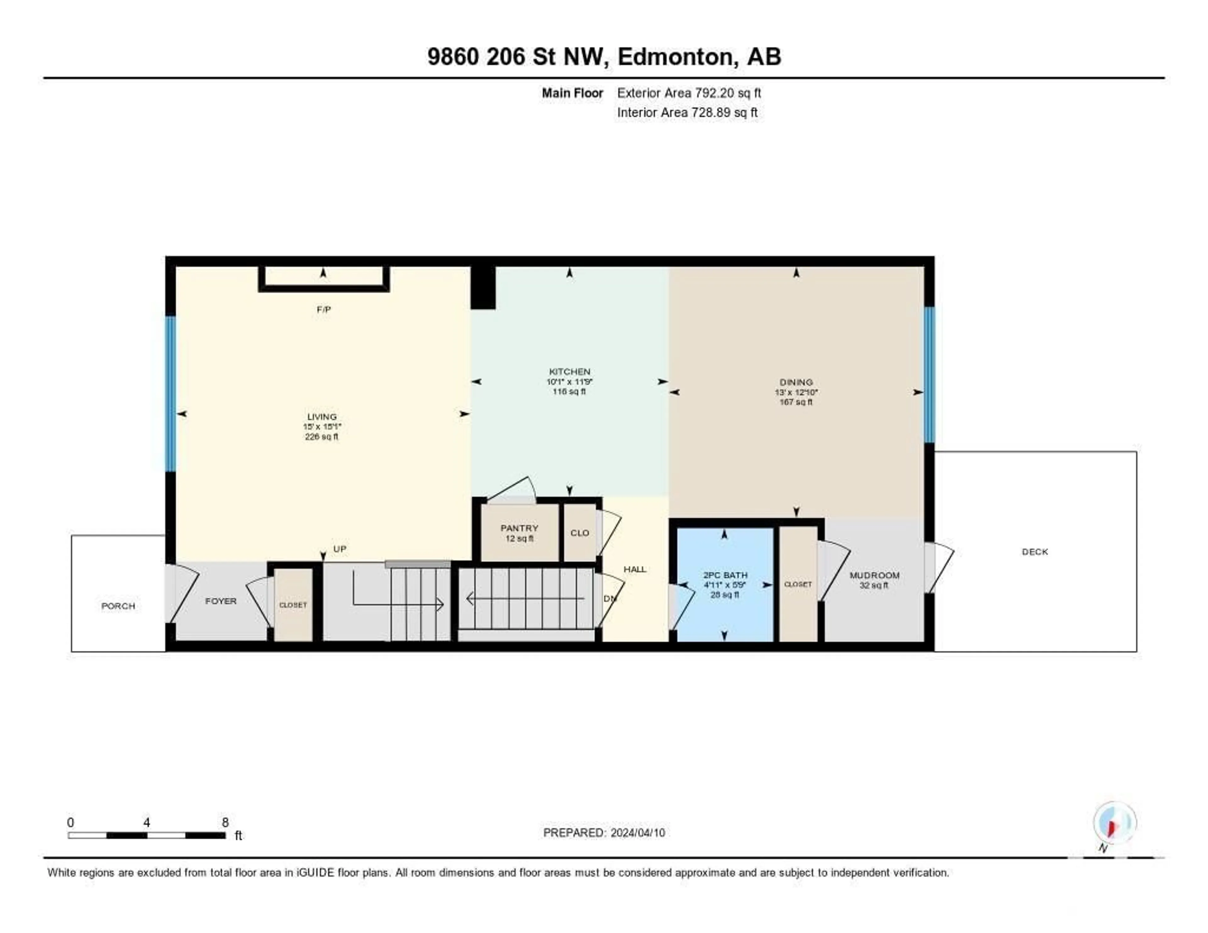 Floor plan for 9860 206 ST NW, Edmonton Alberta T5T4N9