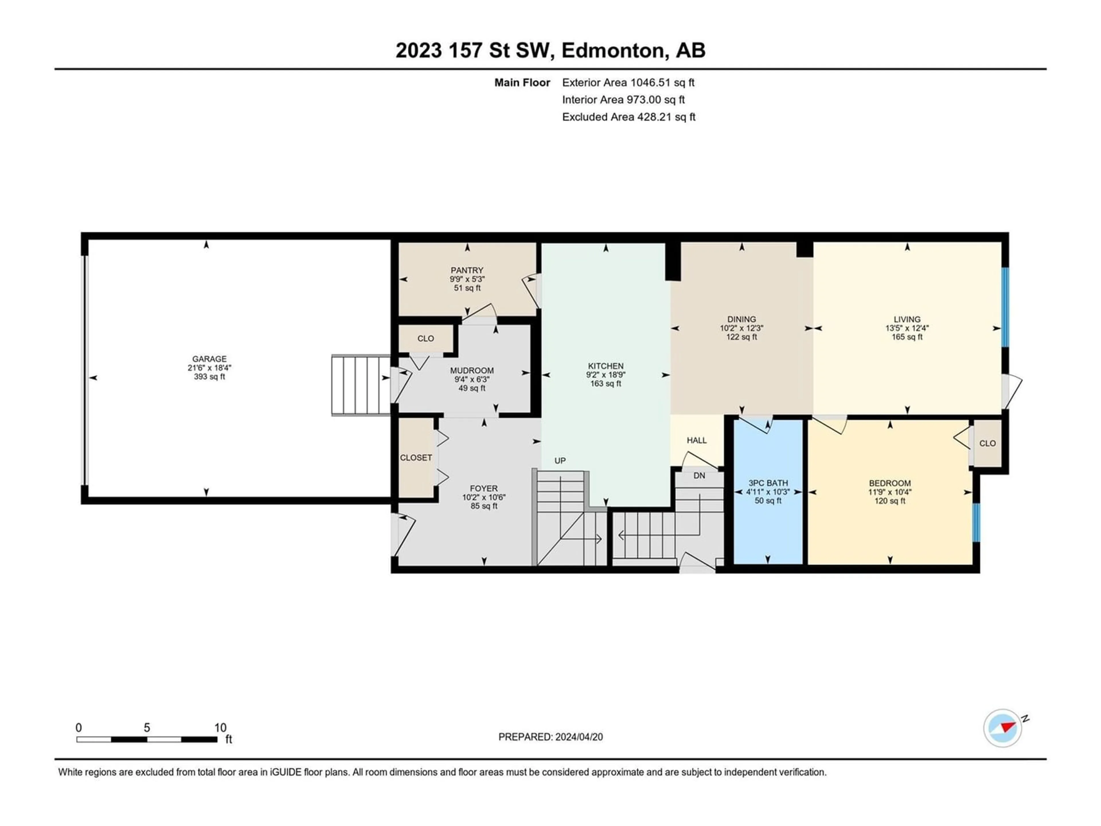 Floor plan for 2023 157 ST SW, Edmonton Alberta T6W5E3