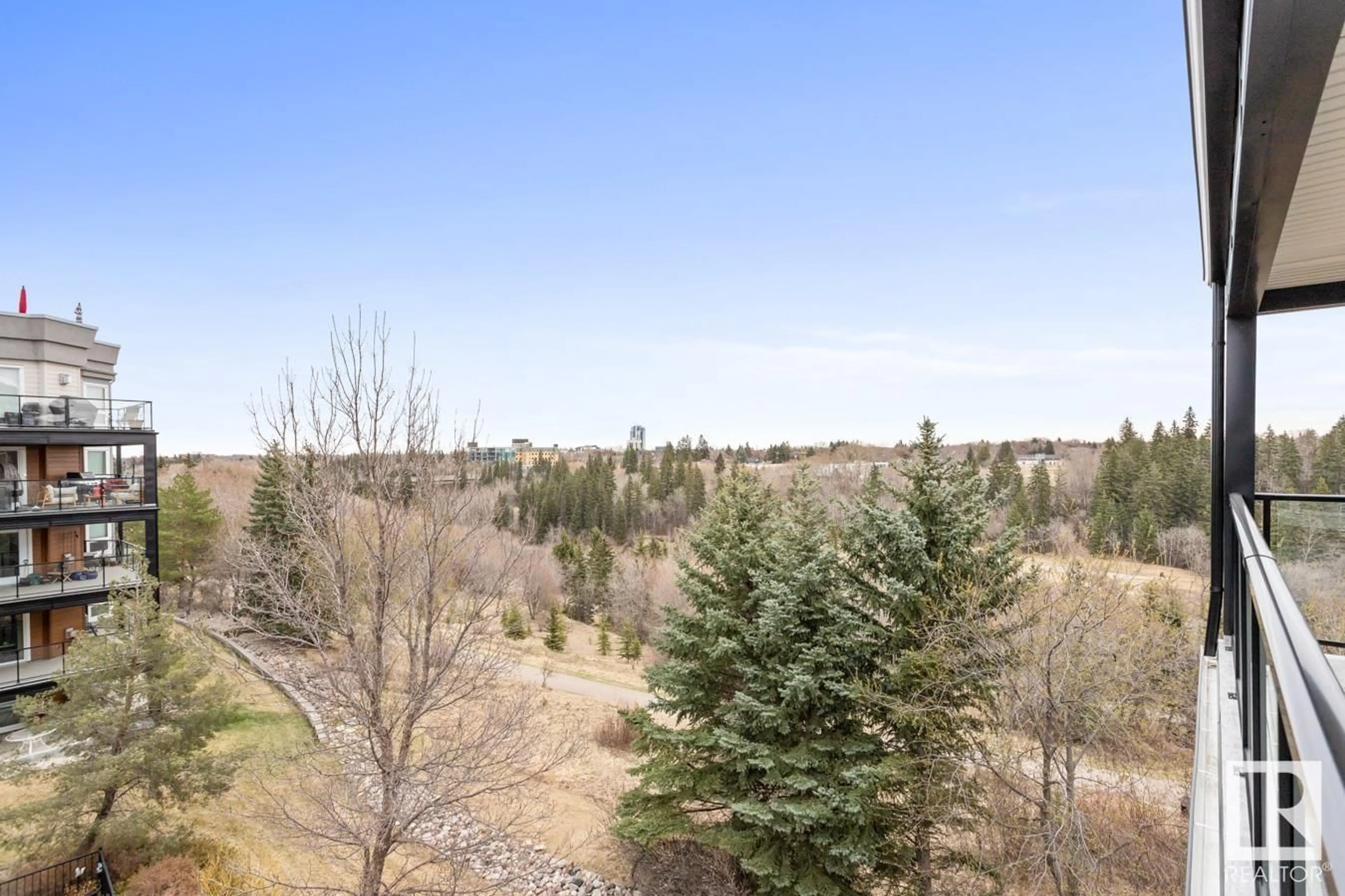 Forest view for #403 7839 96 ST NW, Edmonton Alberta T6C4R4