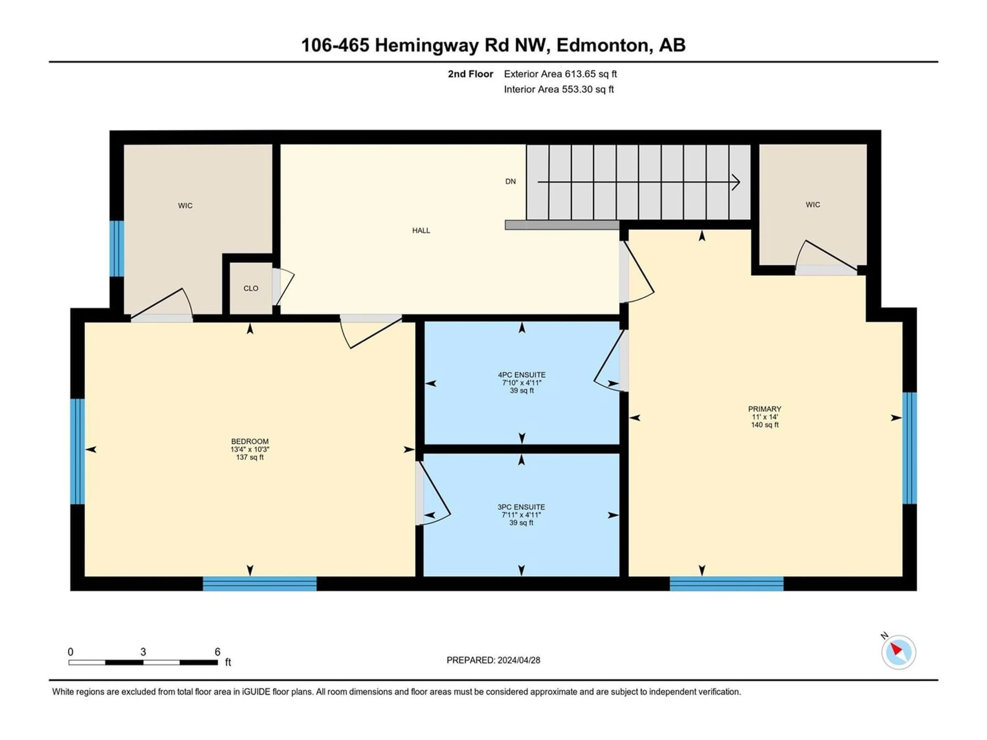 Floor plan for #106 465 HEMINGWAY RD NW, Edmonton Alberta T6M0J7