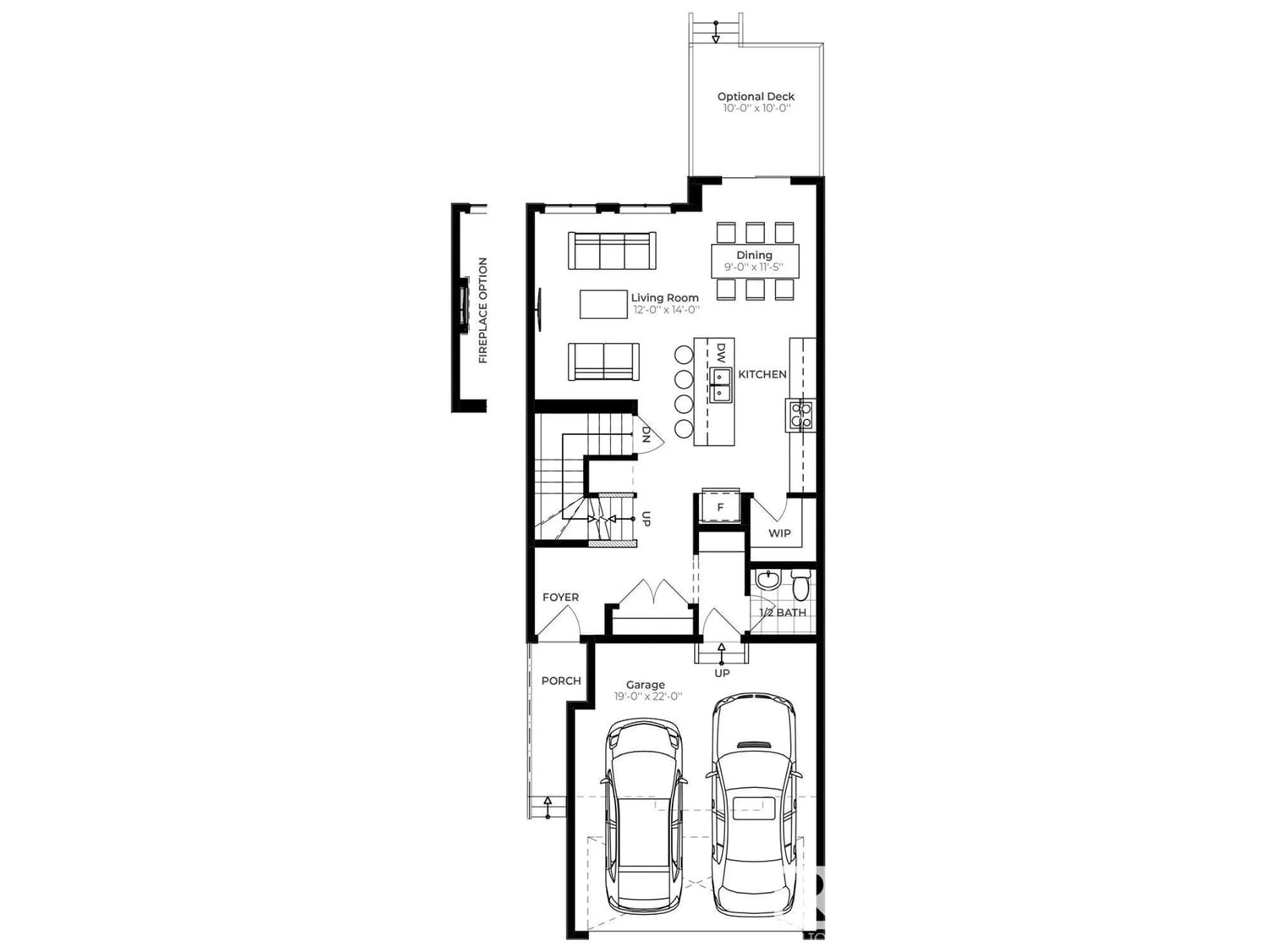 Floor plan for 3332 169 ST SW, Edmonton Alberta T6W5M3