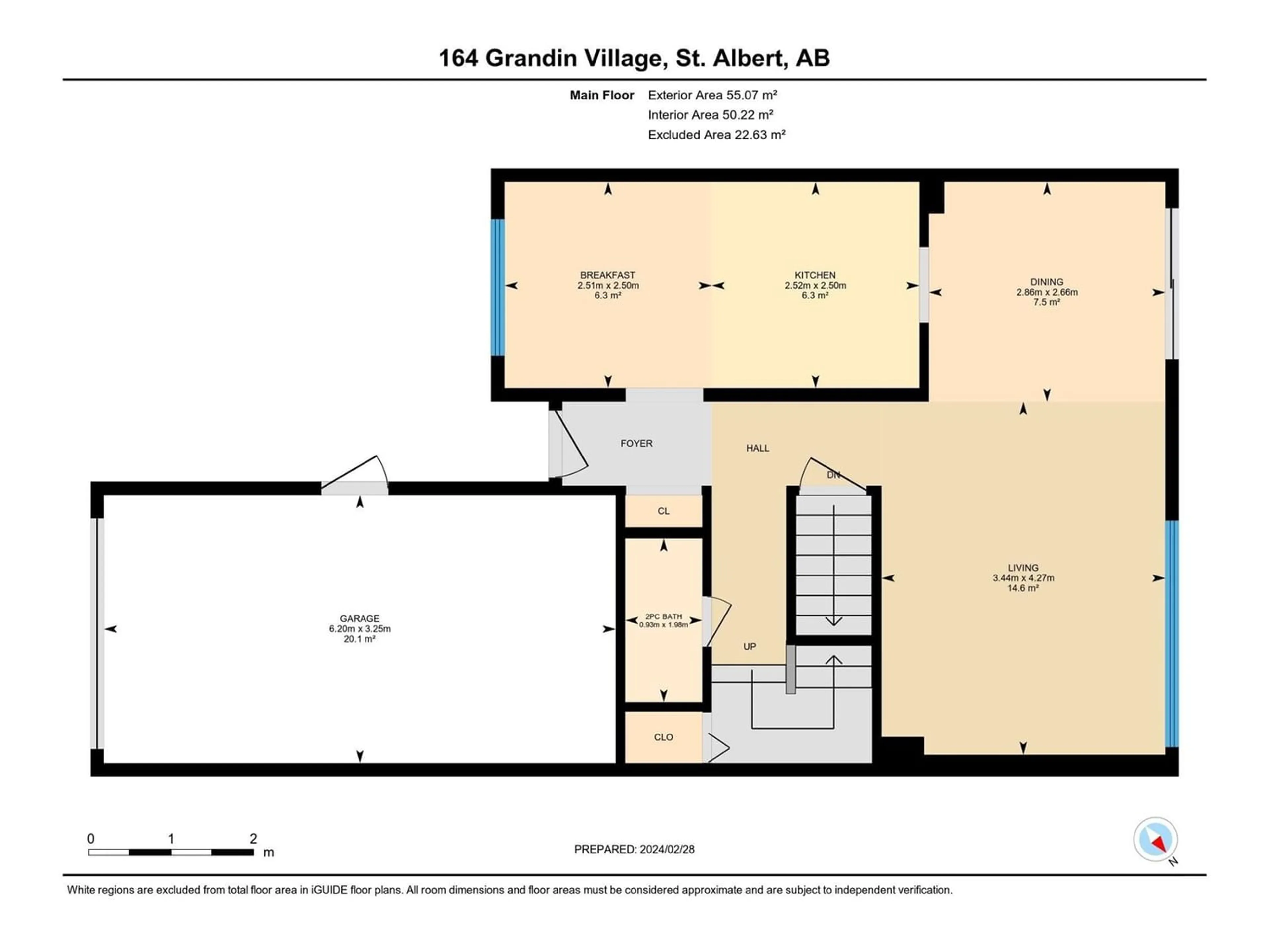 Floor plan for 164 GRANDIN VG, St. Albert Alberta T8N2J3