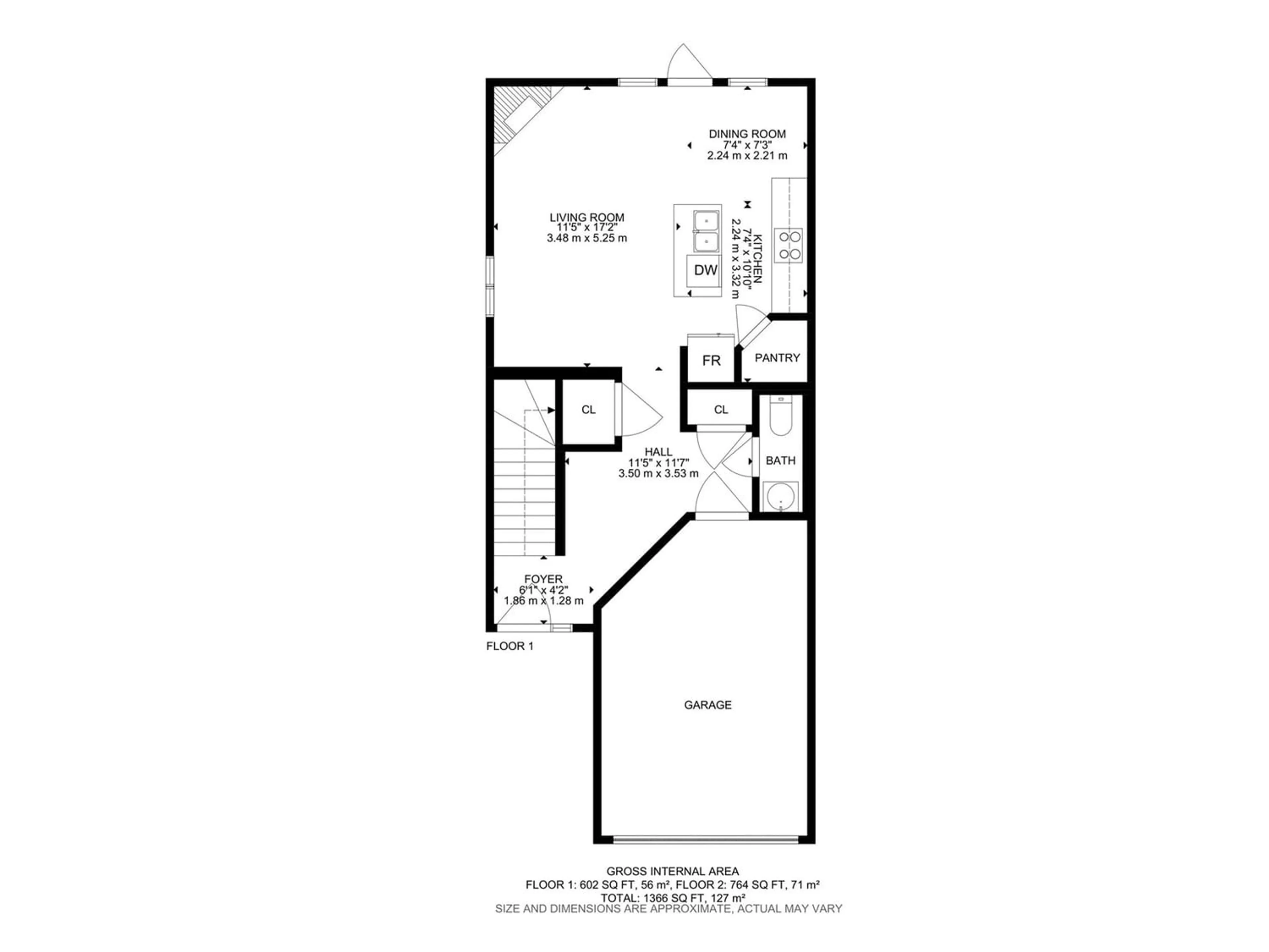 Floor plan for 85 RICHMOND LI, Fort Saskatchewan Alberta T8L0S5