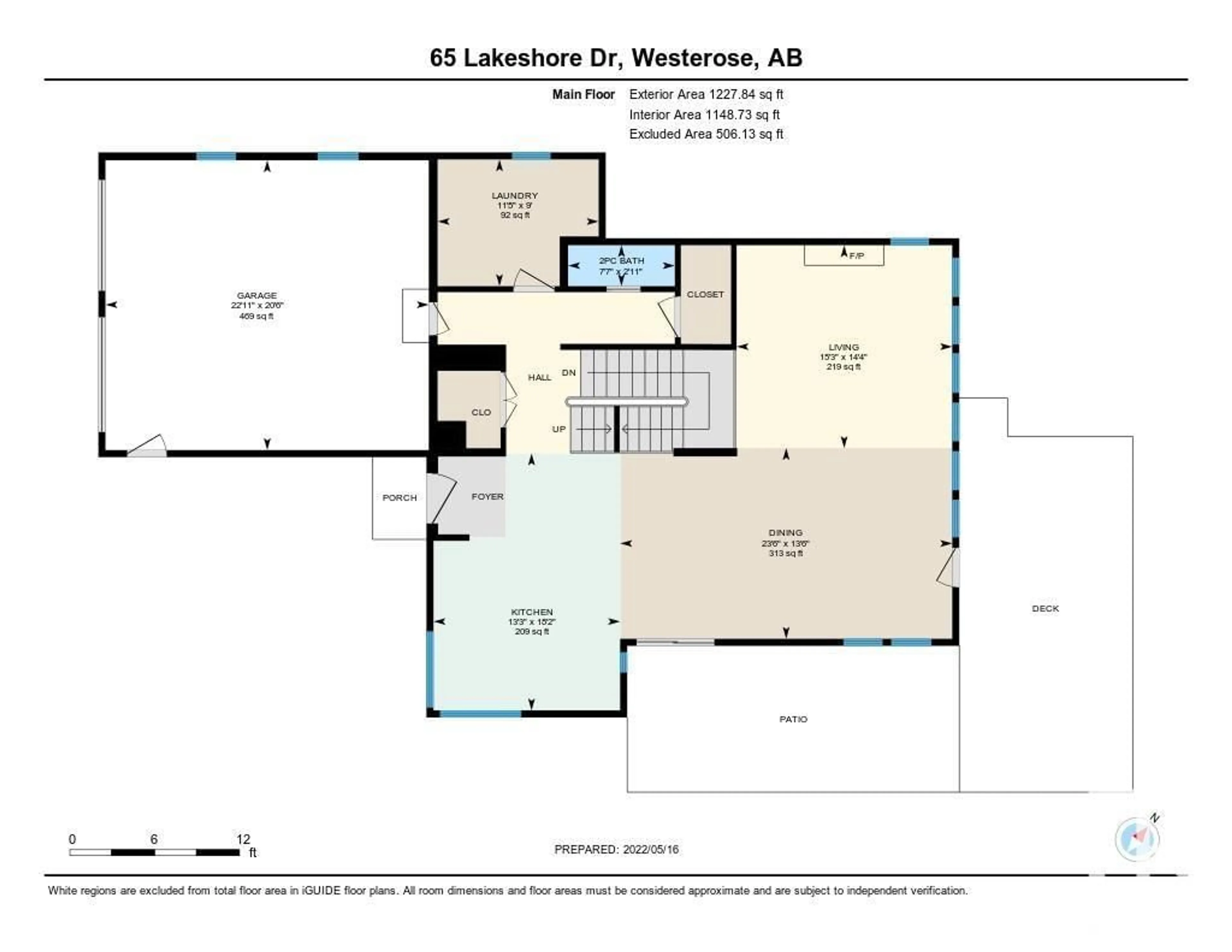 Floor plan for 65 Lakeshore Drive Grandview, Rural Wetaskiwin County Alberta T0C2V0
