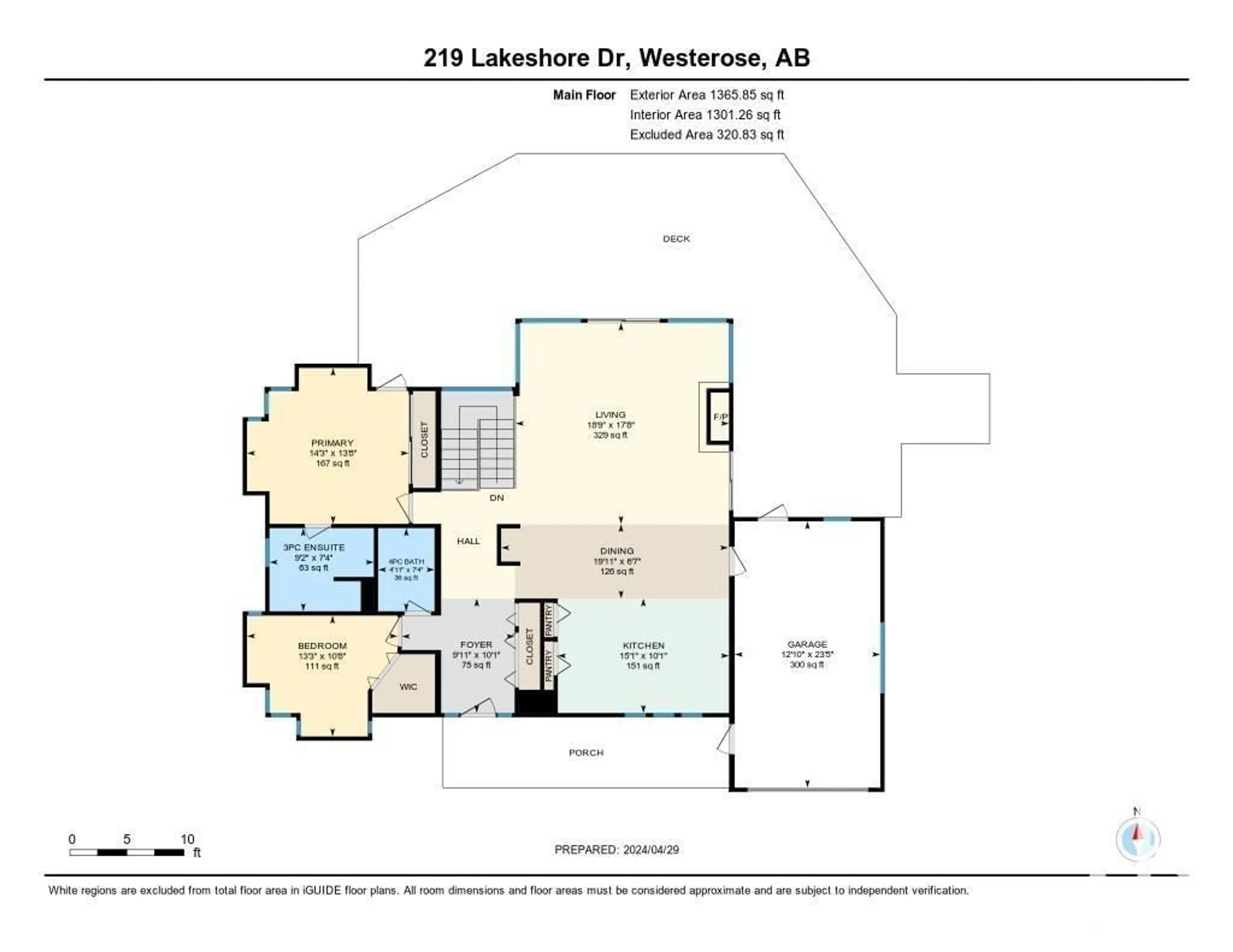 Floor plan for 219 Lakeshore Drive Grandview, Rural Wetaskiwin County Alberta T0C2V0