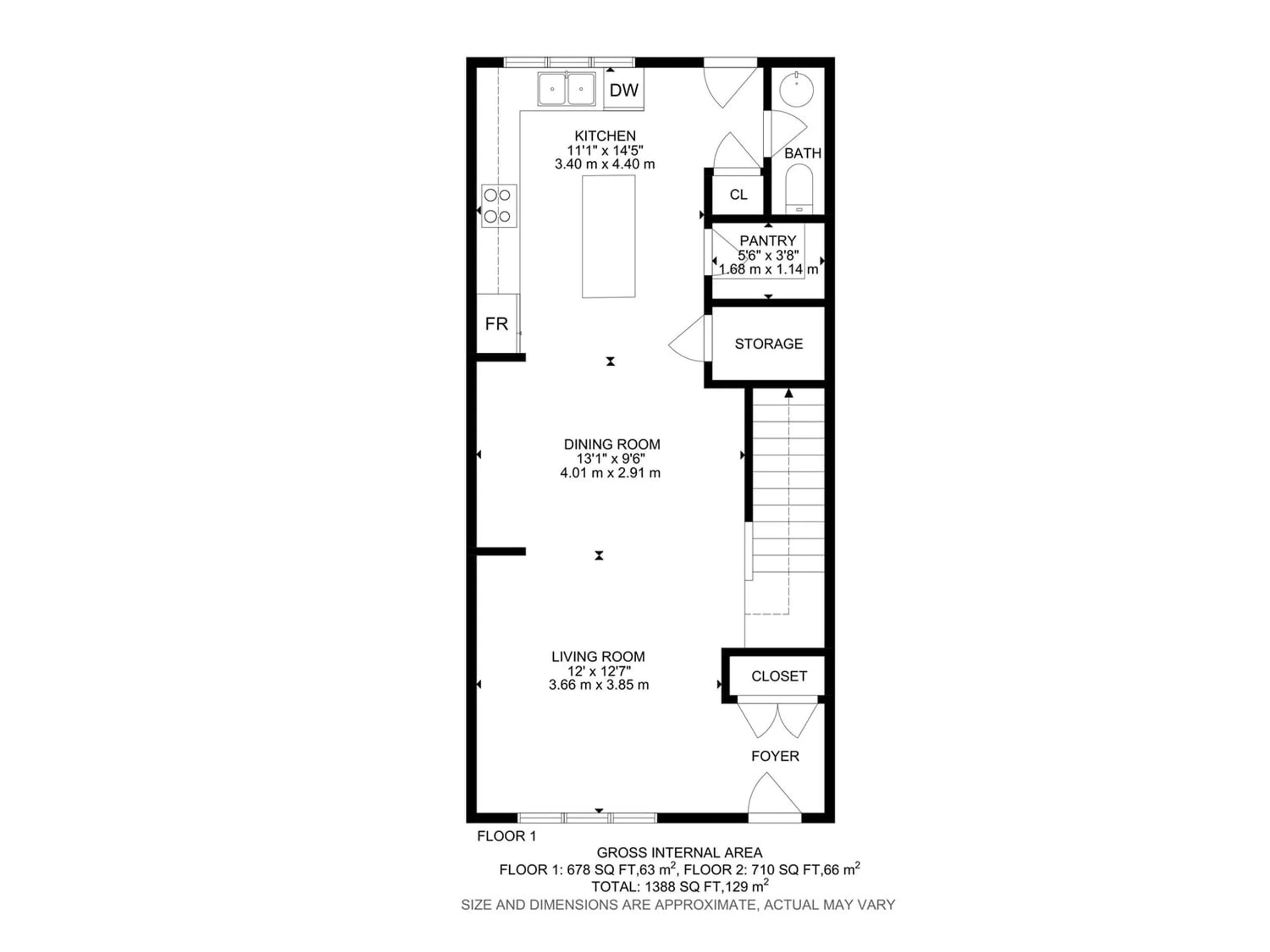 Floor plan for 265 ORCHARDS BV SW SW, Edmonton Alberta T6X2Y6