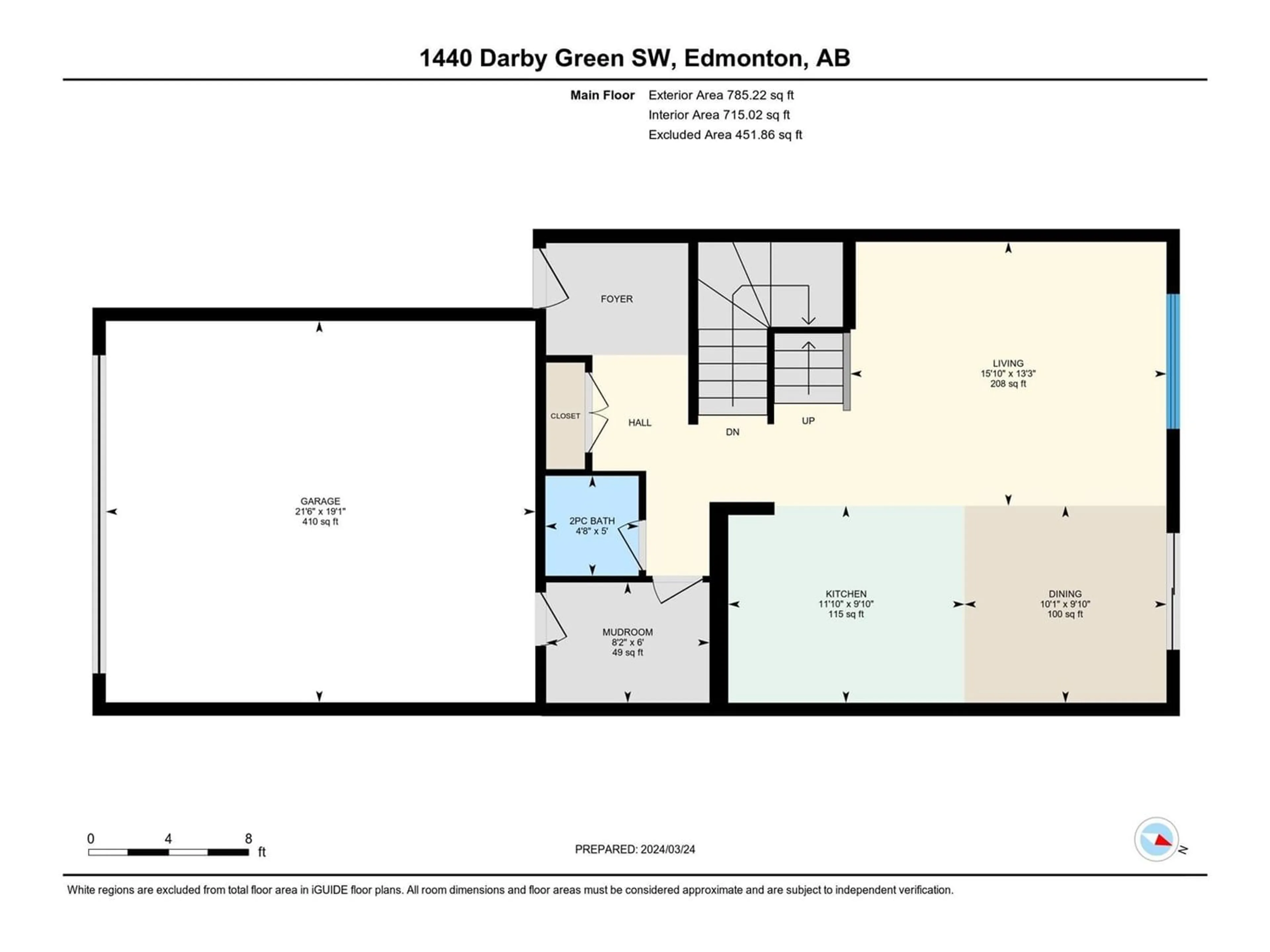 Floor plan for 1440 DARBY GR SW, Edmonton Alberta T6W4N5