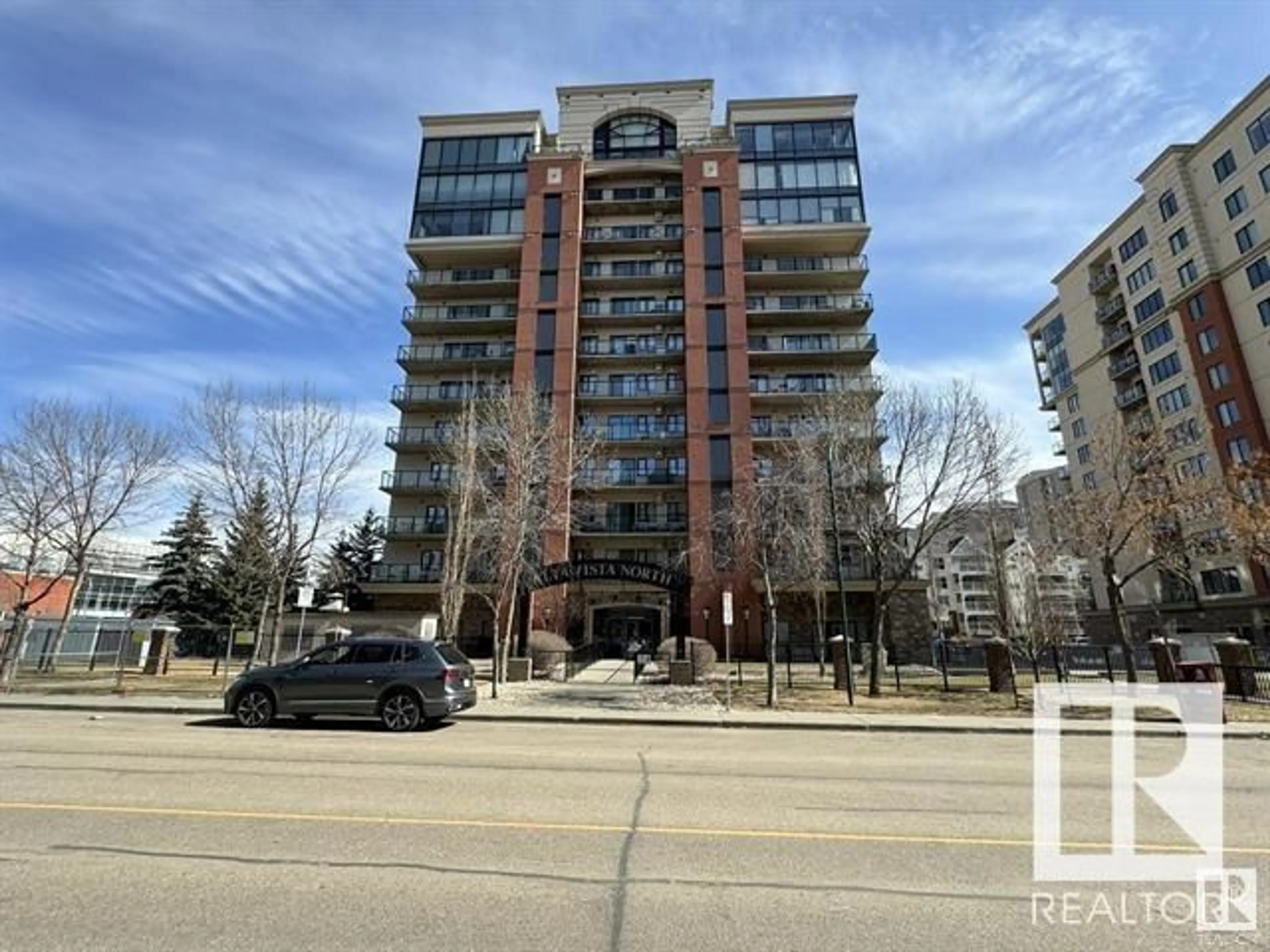 A pic from exterior of the house or condo, the street view for #807 10319 111 ST NW, Edmonton Alberta T5K0A2