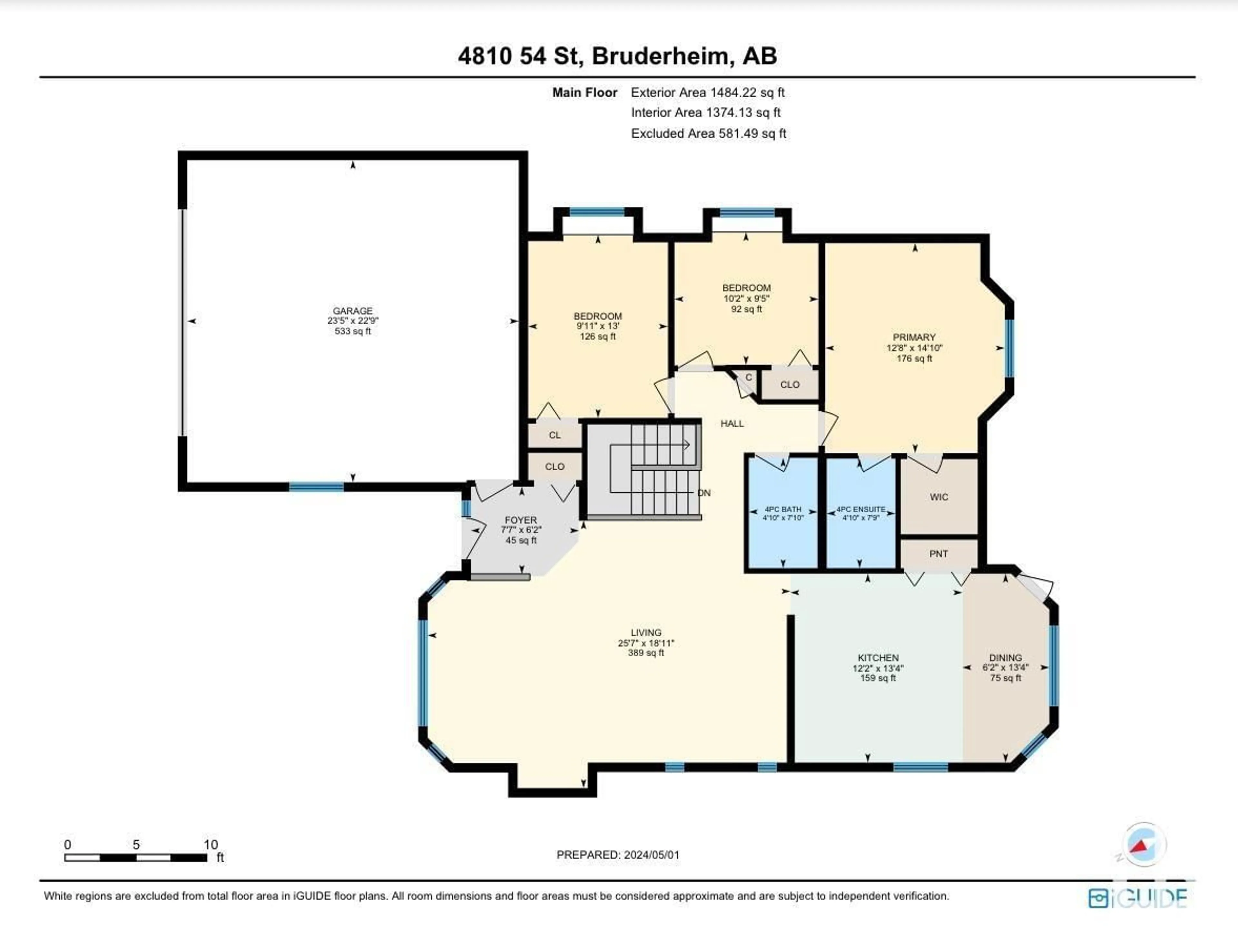 Floor plan for 4810 54 ST, Bruderheim Alberta T0B0S0