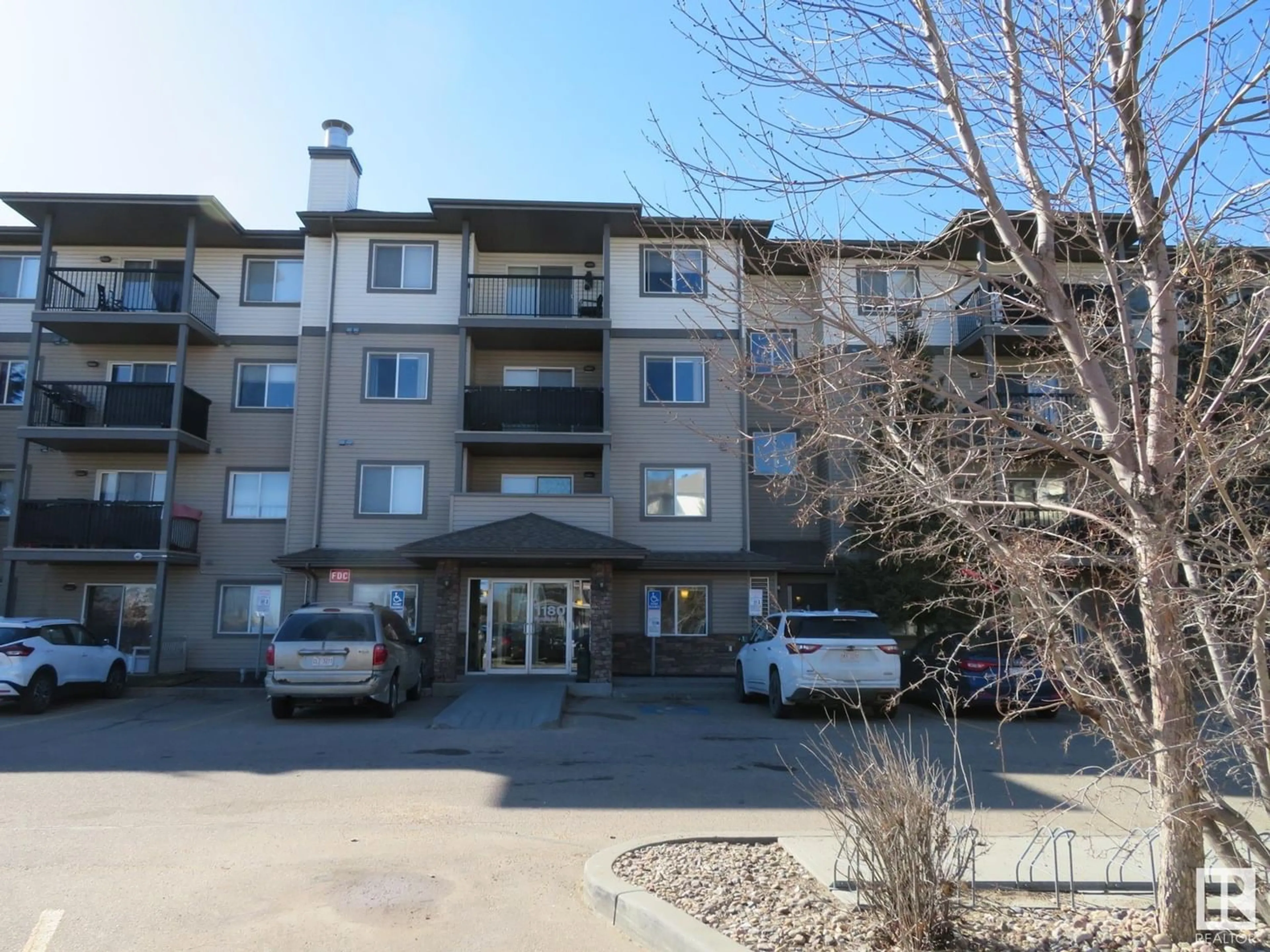 A pic from exterior of the house or condo for #426 1180 HYNDMAN RD NW, Edmonton Alberta T5A0P8