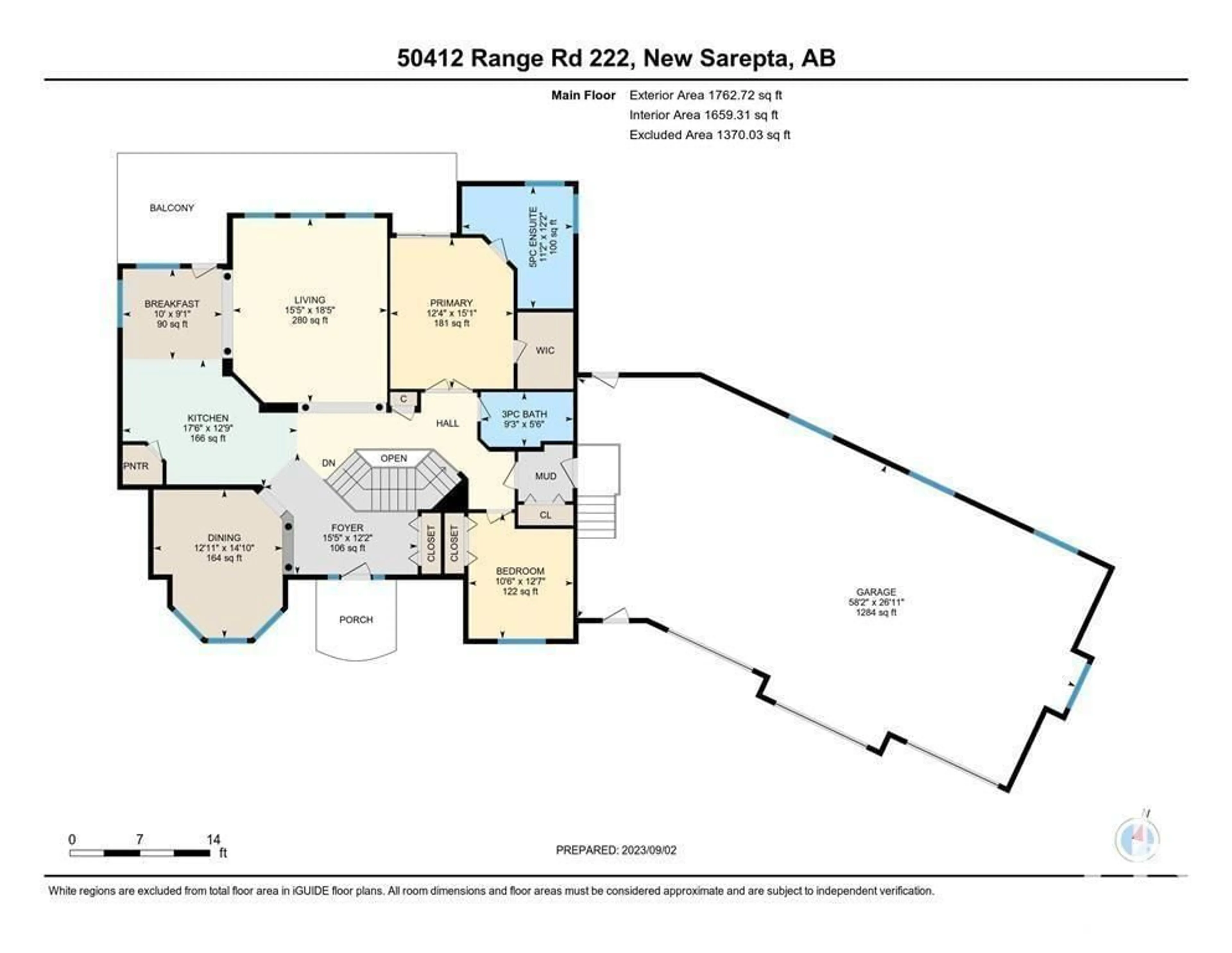 Floor plan for A 50412 Rge Rd 222, Rural Leduc County Alberta T0B3M2