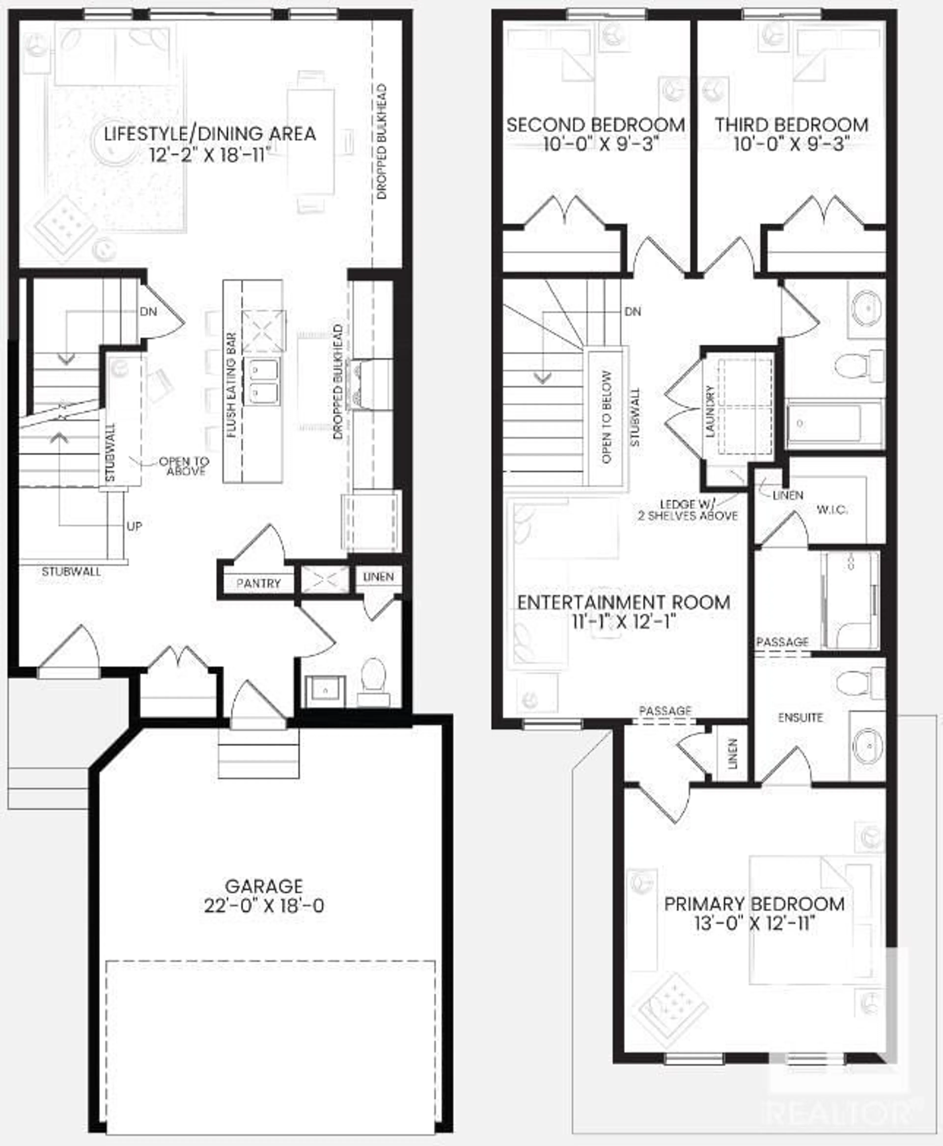 Floor plan for 603 30 AV NW, Edmonton Alberta T6T2V3
