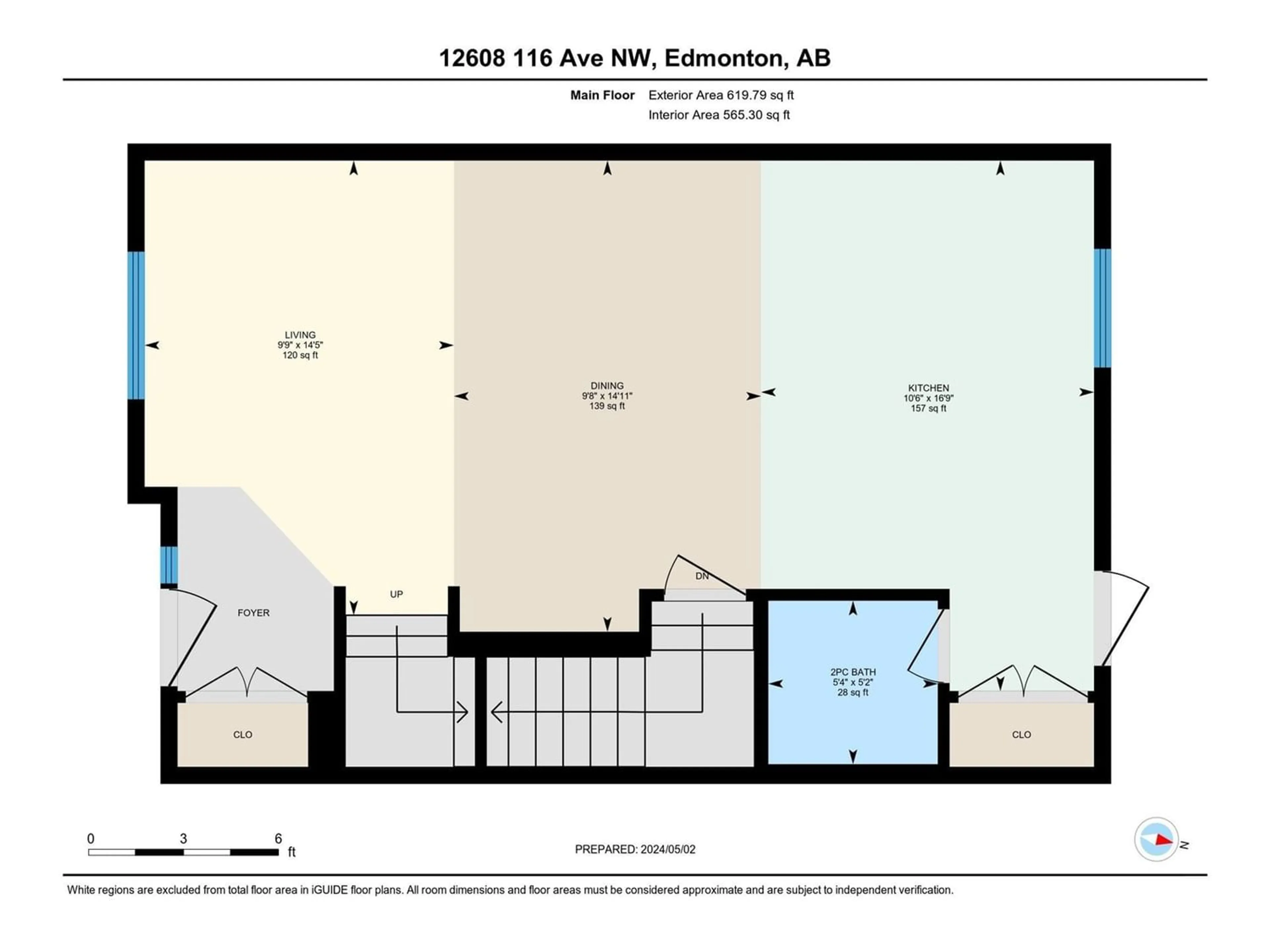 Floor plan for 12608 116 AV NW, Edmonton Alberta T8M0R8