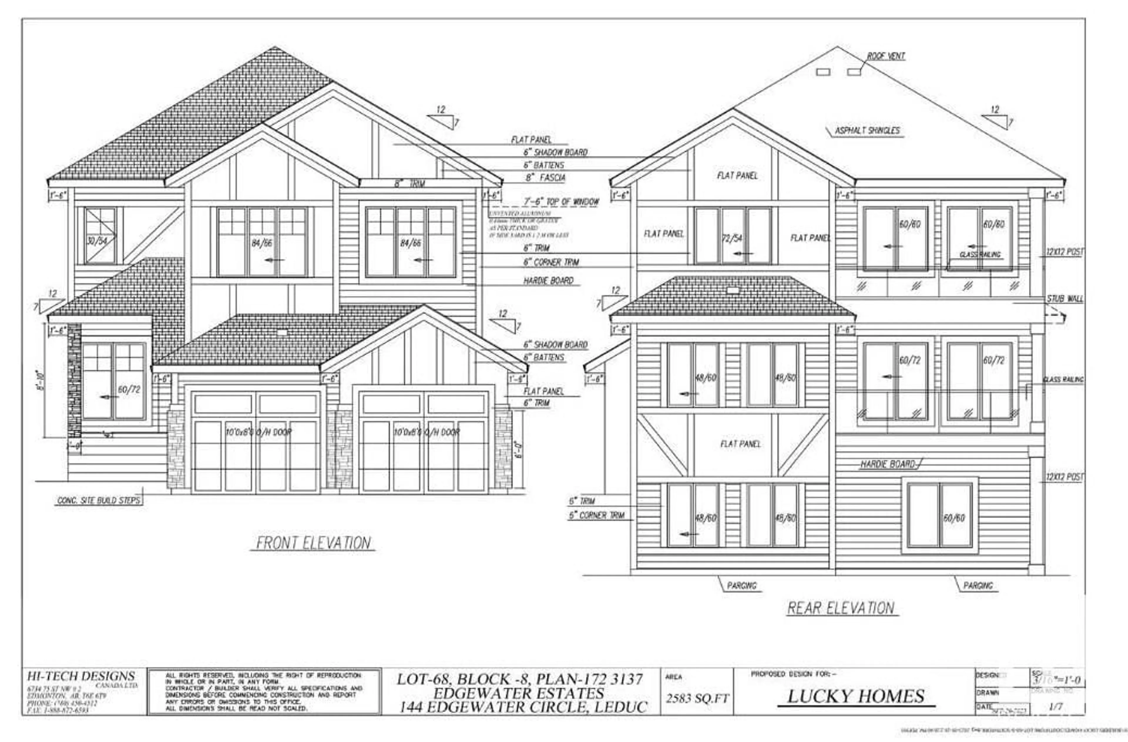 Frontside or backside of a home for 144 EDGEWATER CI, Leduc Alberta T9E1K5