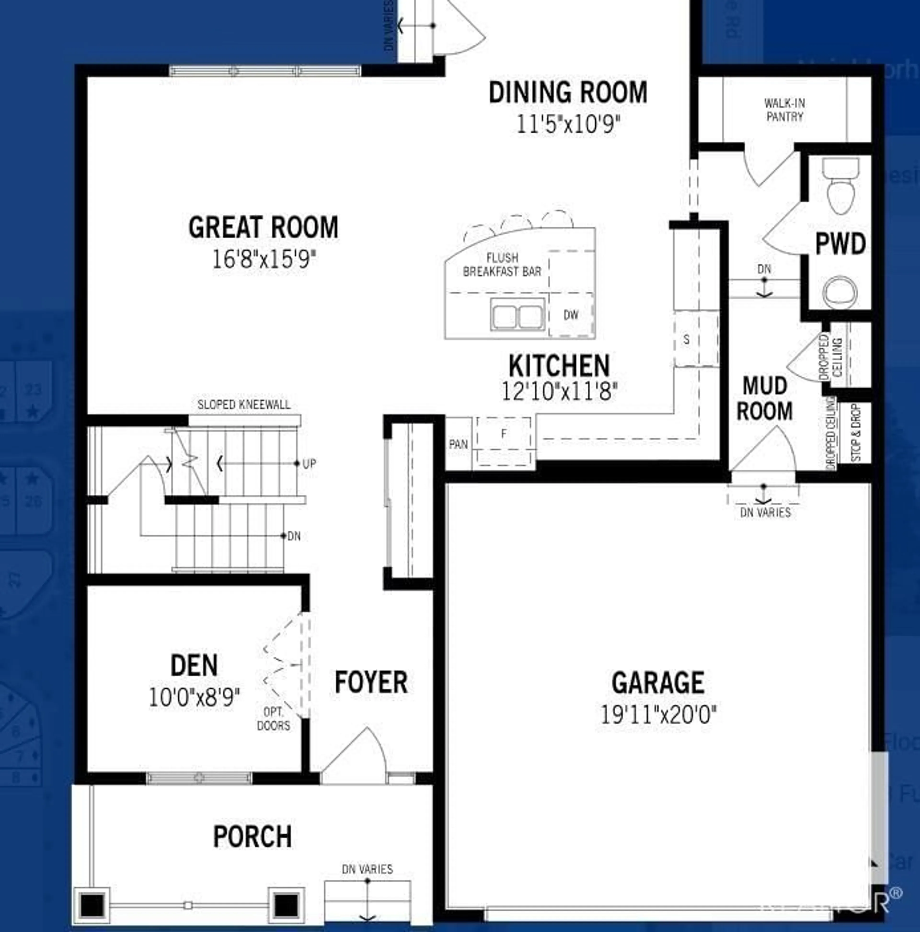 Floor plan for 1075 Stoneside RD, Sherwood Park Alberta T8H3A1