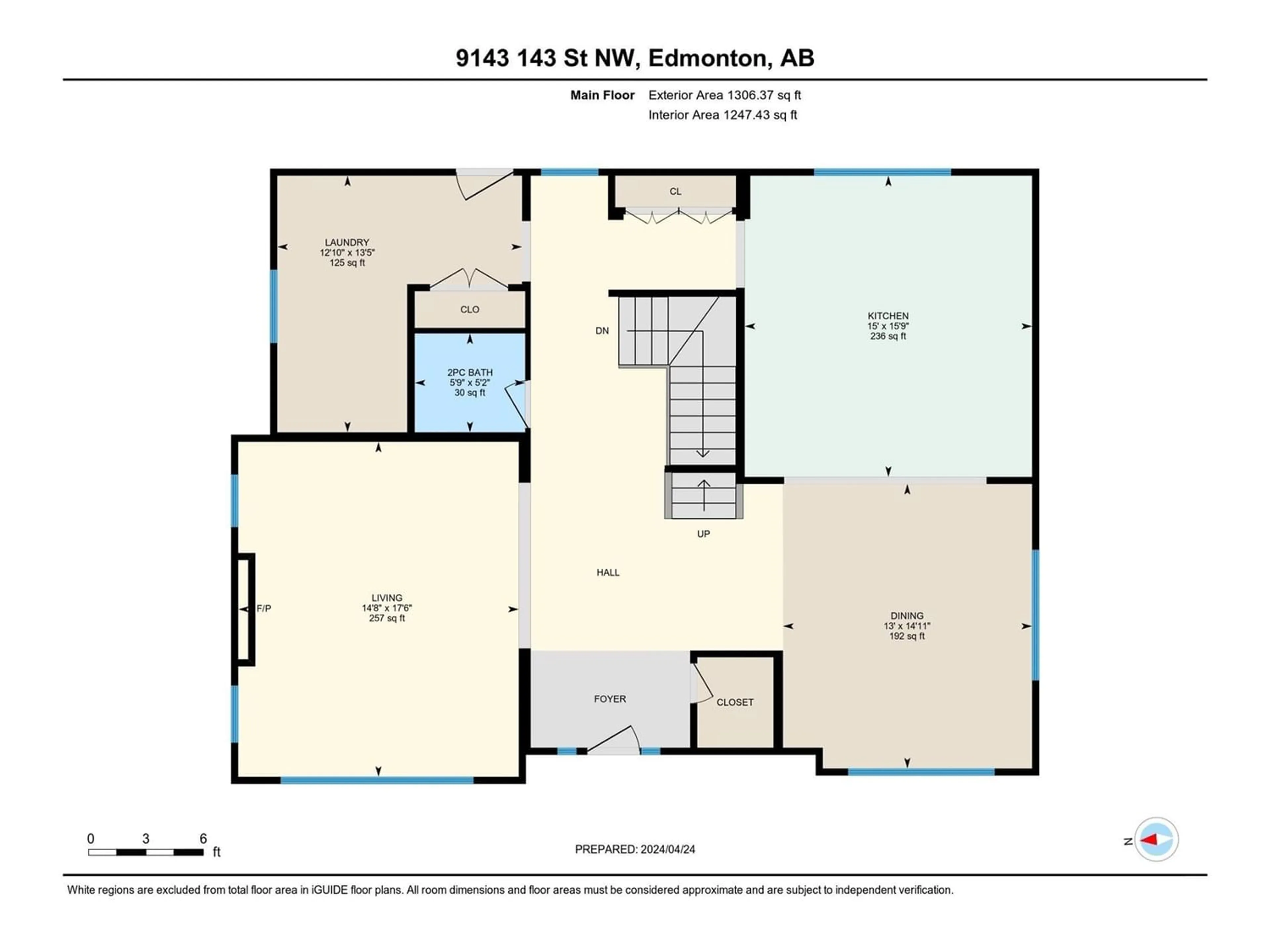 Floor plan for 9143 143 ST NW, Edmonton Alberta T5R0P5