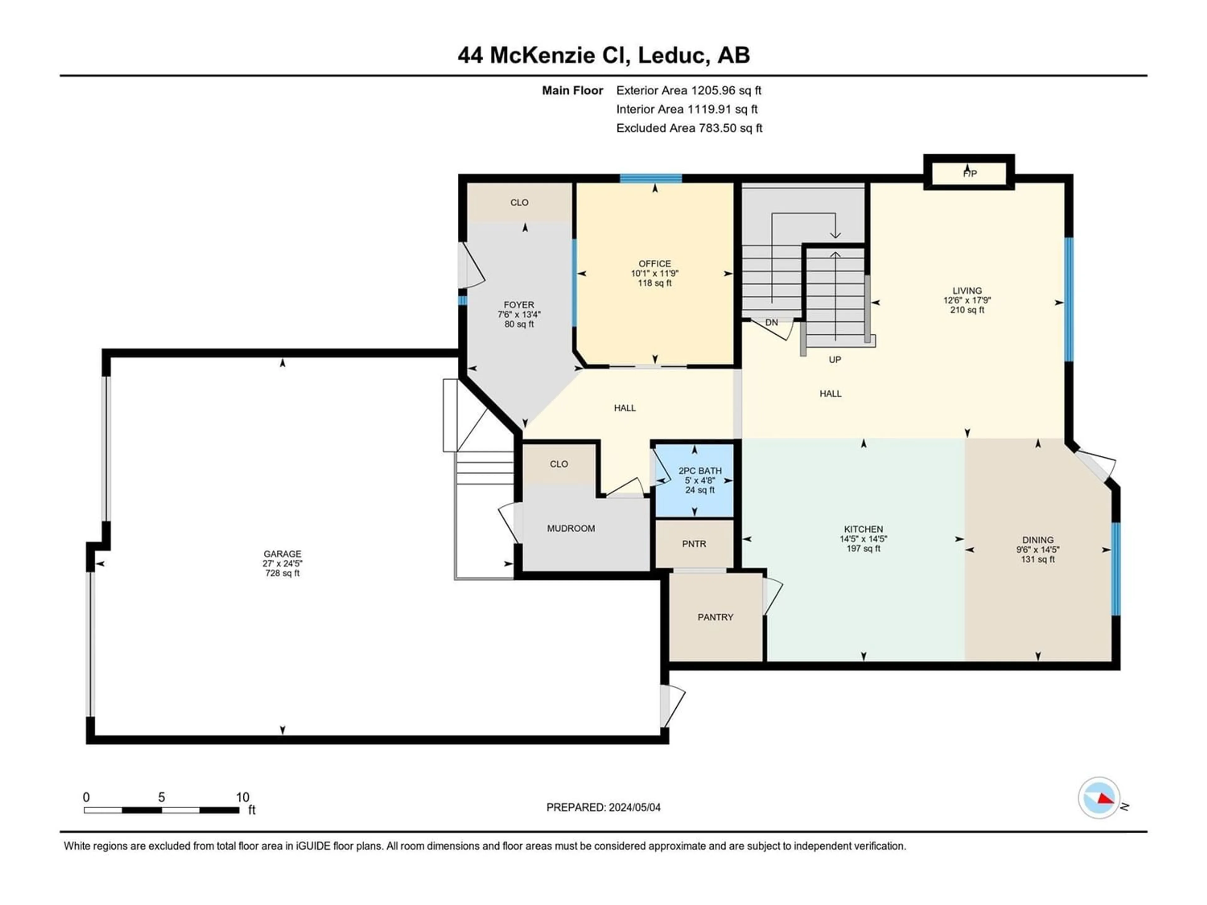 Floor plan for 44 MCKENZIE CL, Leduc Alberta T9E0P2