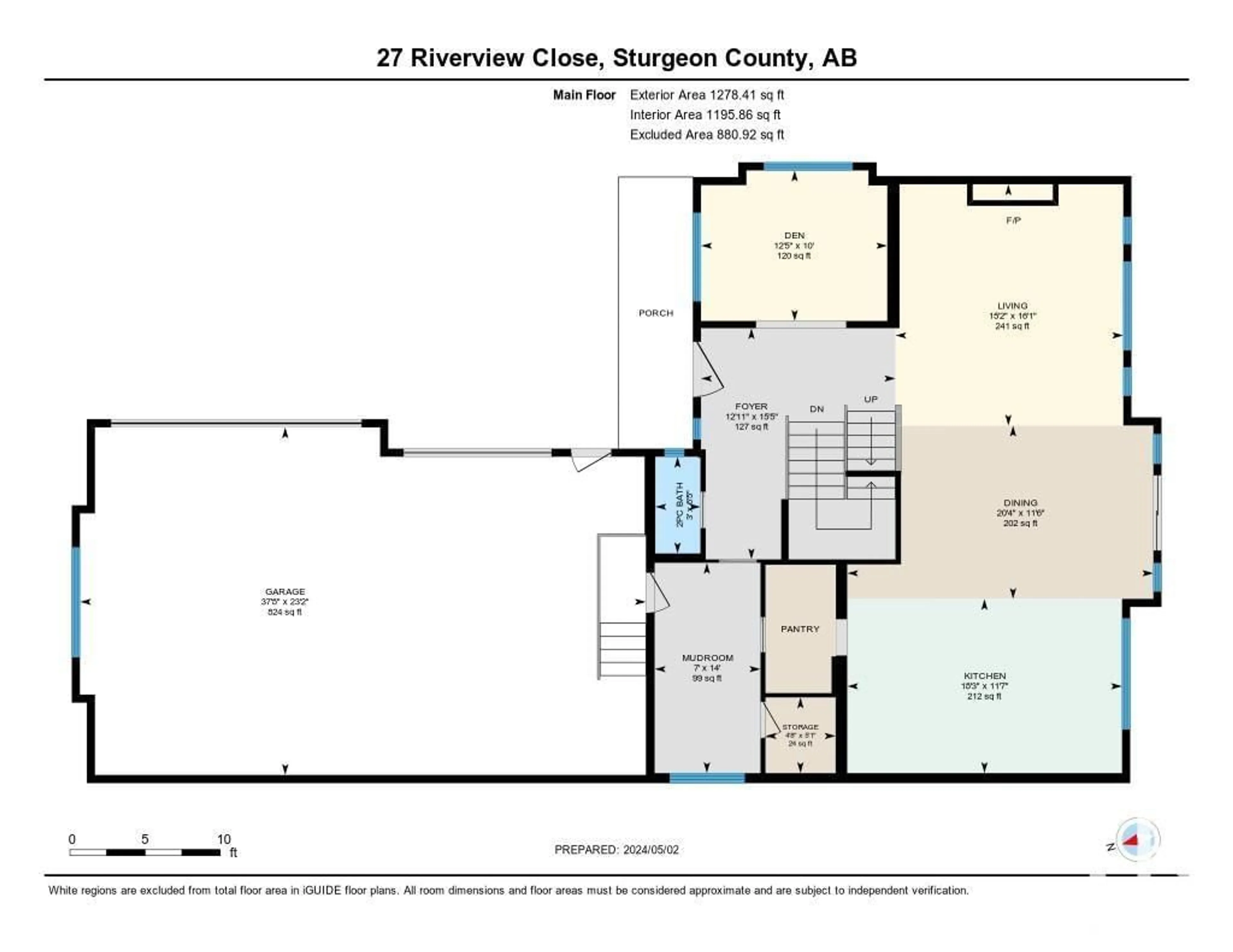 Floor plan for 27 Riverview Pt (27 25122 STURGEON Rd), Rural Sturgeon County Alberta T8T1S6