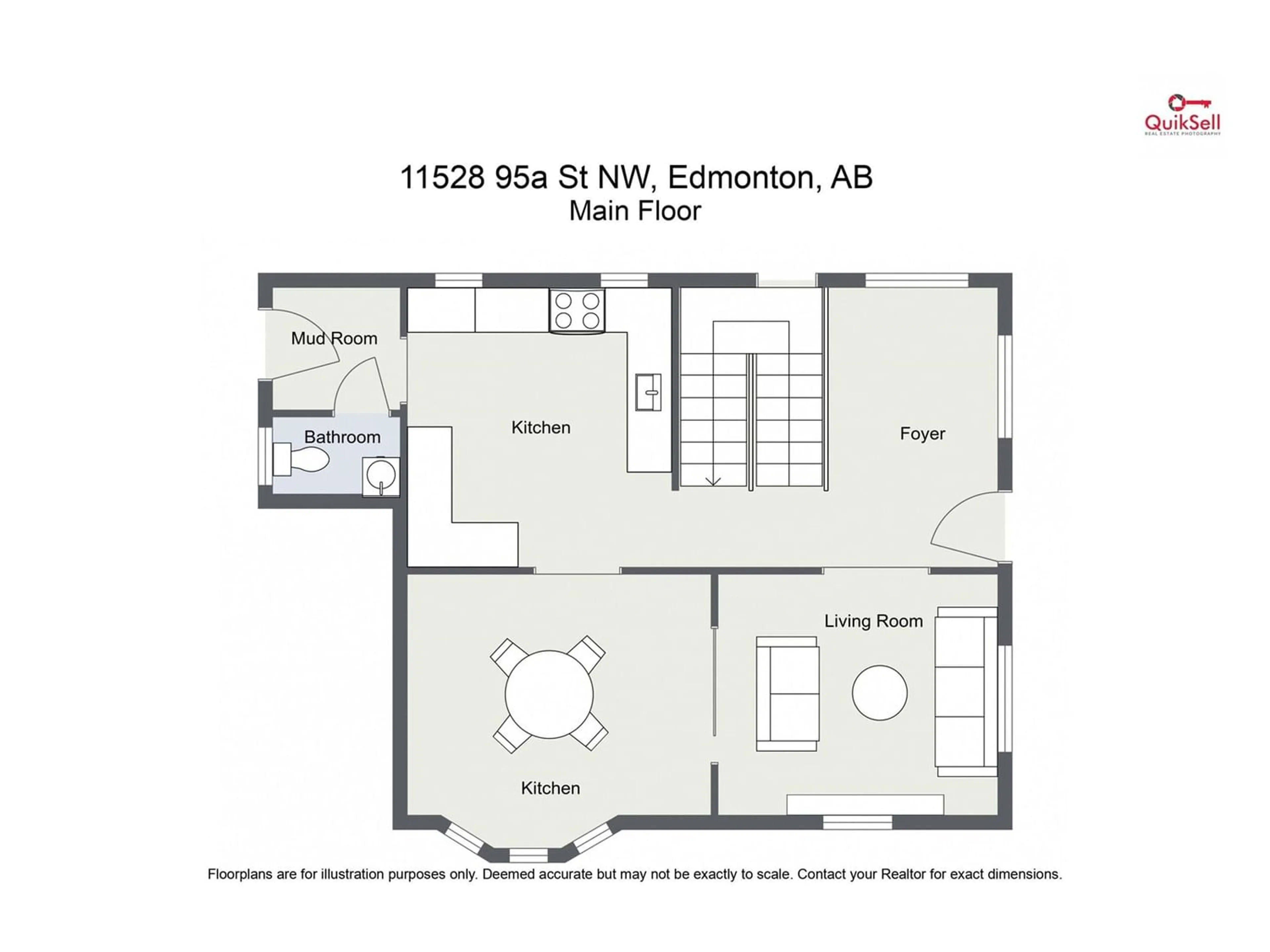 Floor plan for 11528 95A ST NW, Edmonton Alberta T5G1P5