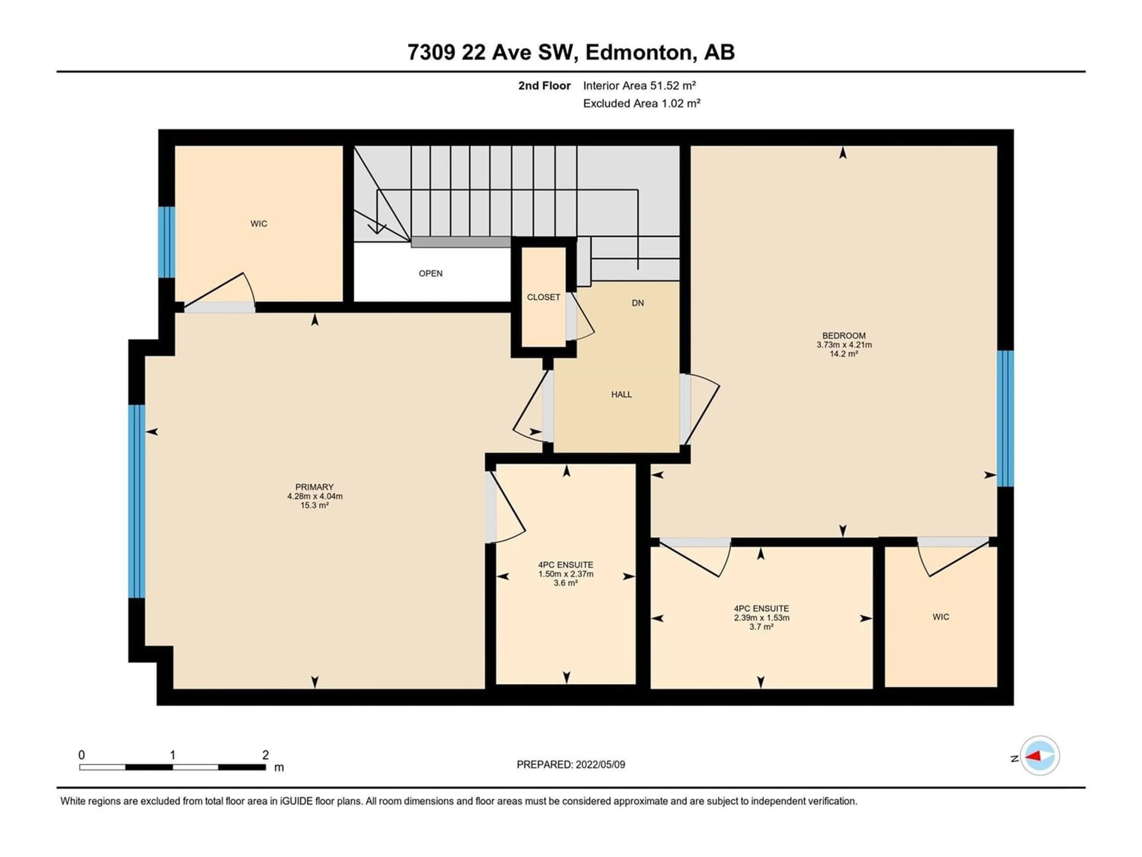 Floor plan for 7309 22 AV SW, Edmonton Alberta T6X0V6