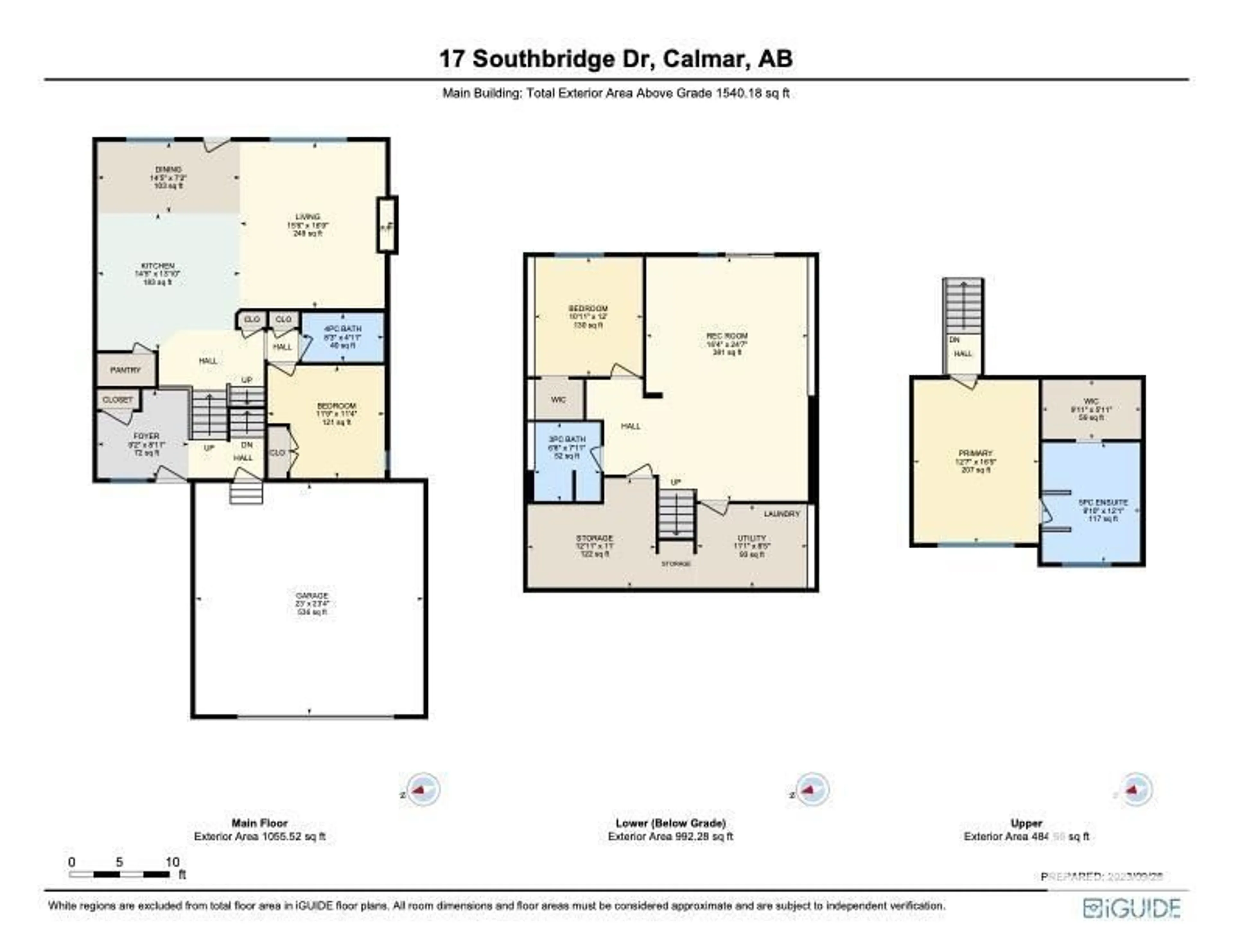 Floor plan for 17 Southbridge DR, Calmar Alberta T0C0V0