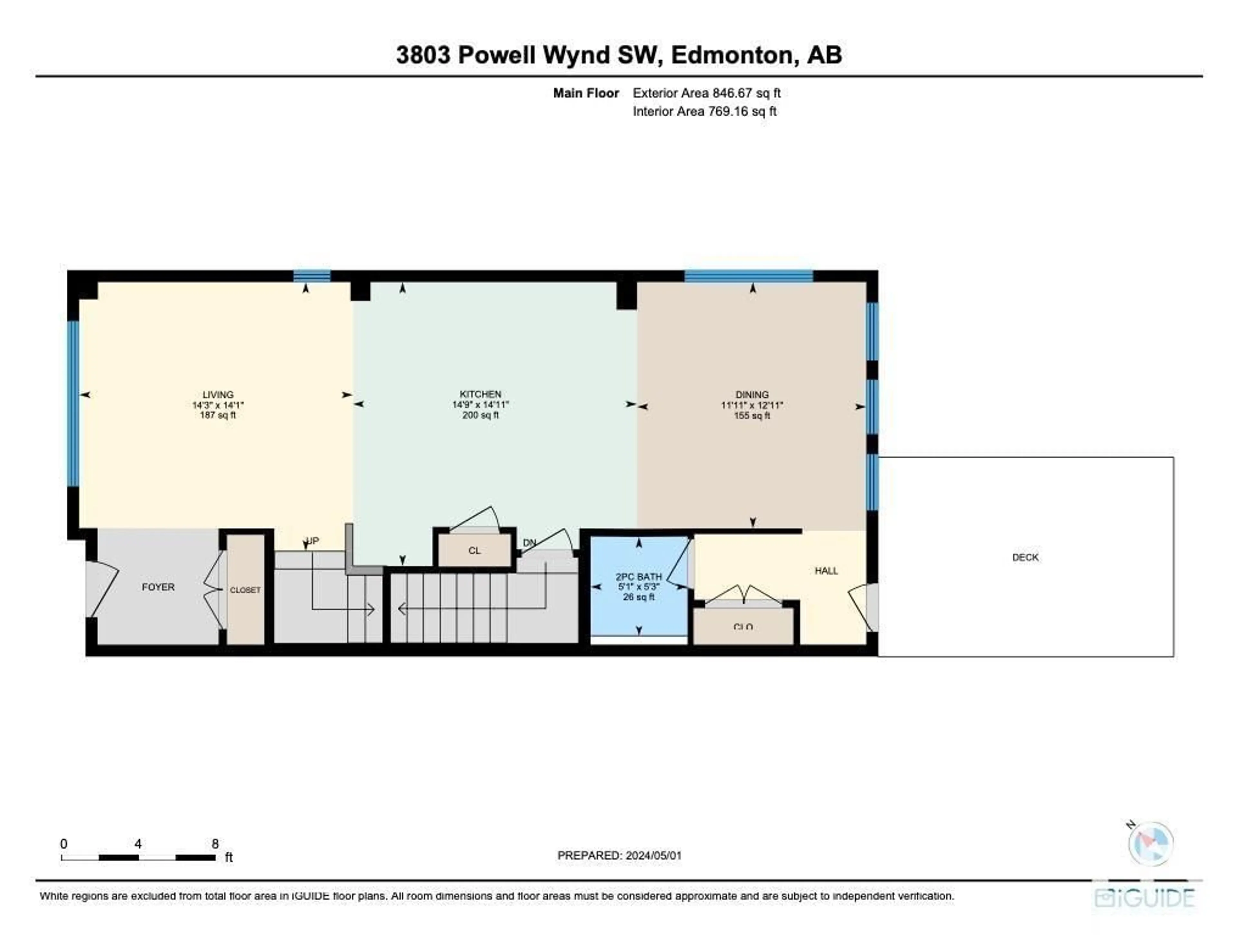 Floor plan for 3803 POWELL WD SW, Edmonton Alberta T6W2W9