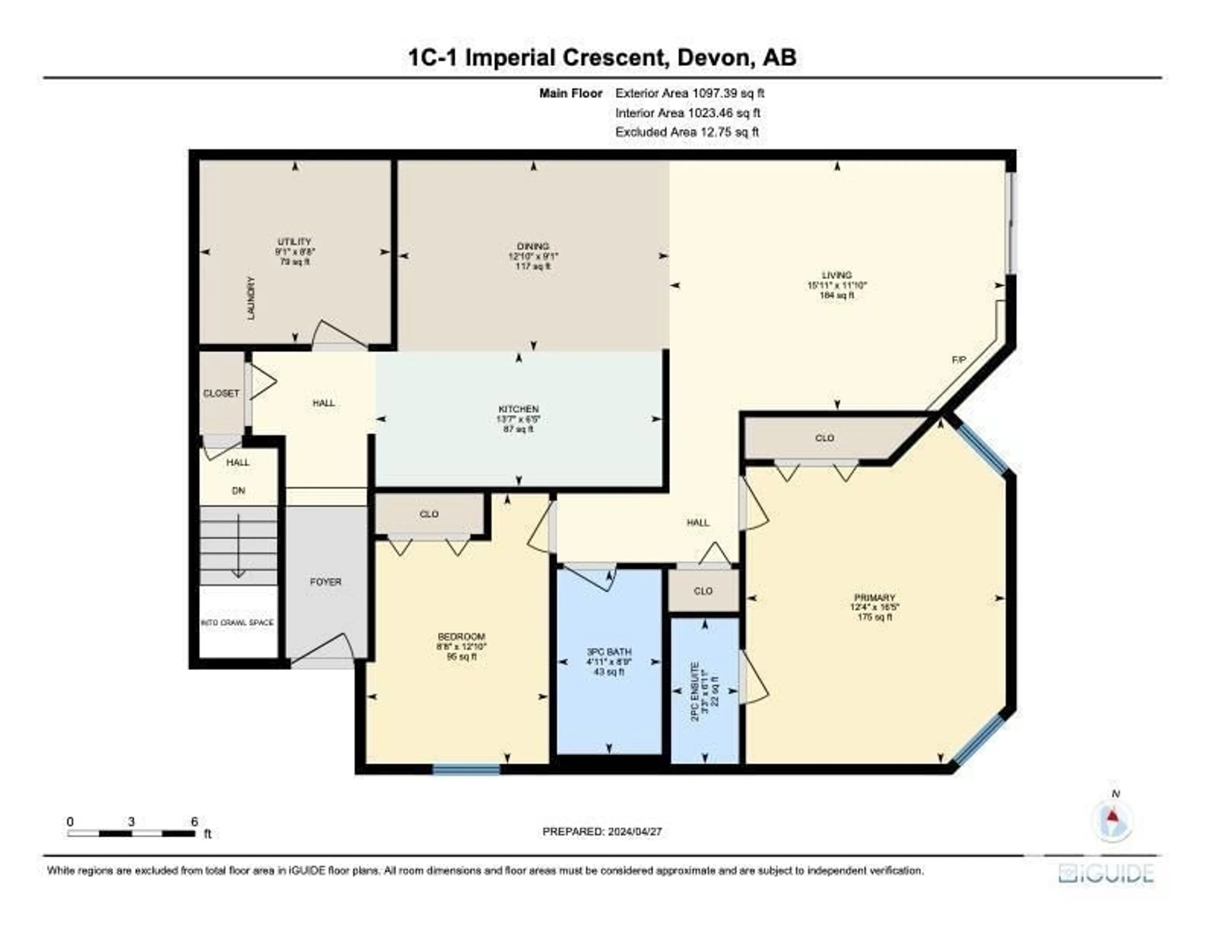 Floor plan for 45 ATHABASCA AC, Devon Alberta T9G1L8
