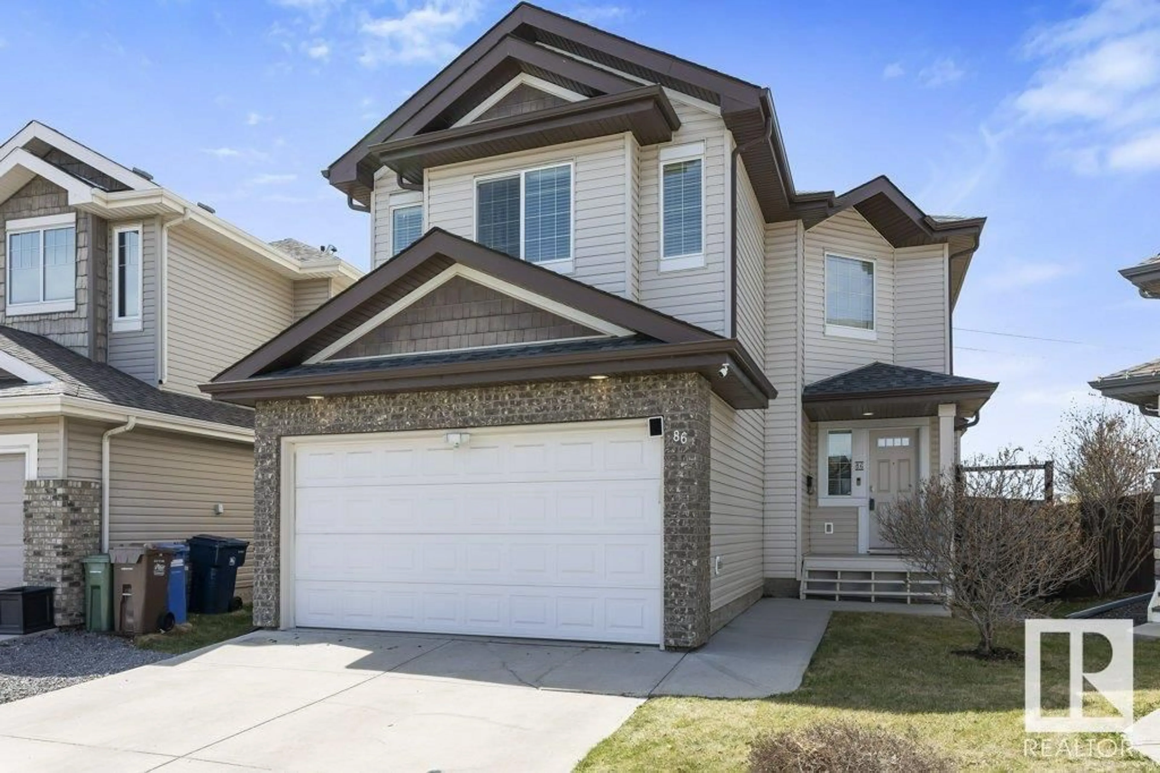Frontside or backside of a home for 86 NAPOLEON CR, St. Albert Alberta T8N3L6