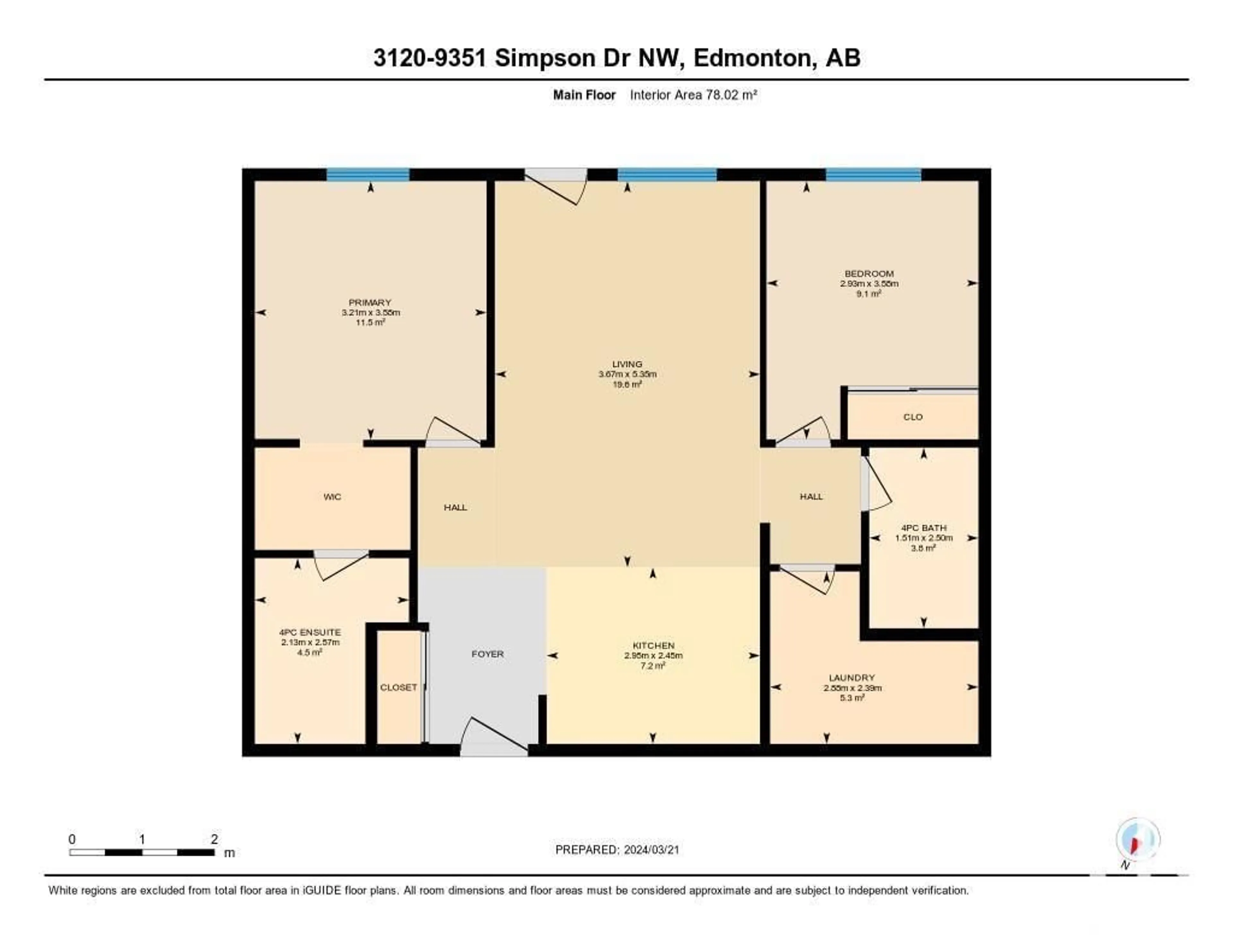 Floor plan for #3120 9351 SIMPSON DR NW, Edmonton Alberta T6R0N4