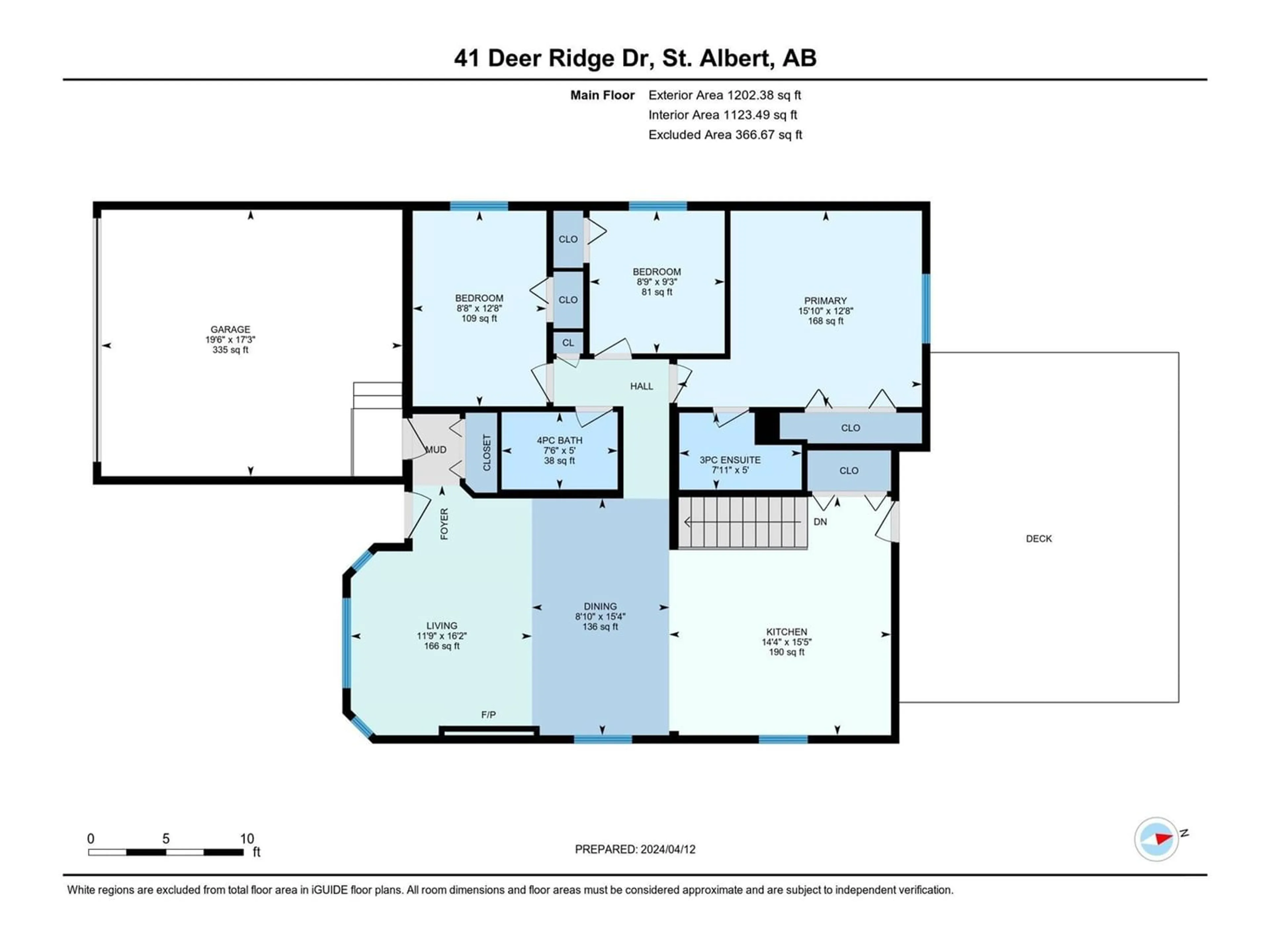 Floor plan for 41 Deer Ridge Dr, St. Albert Alberta T8N5X6