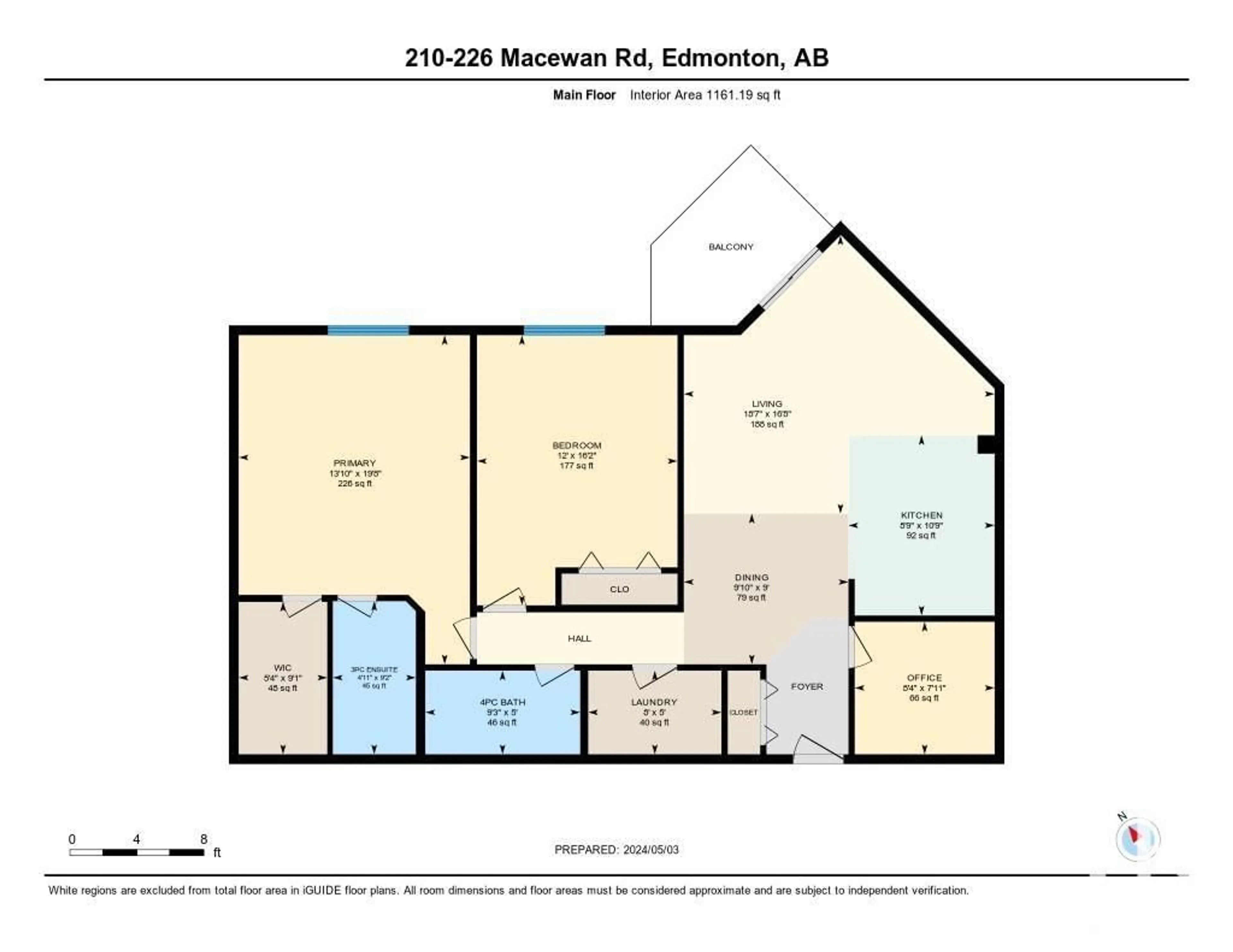 Floor plan for #210 226 MACEWAN RD SW, Edmonton Alberta T6W0C5