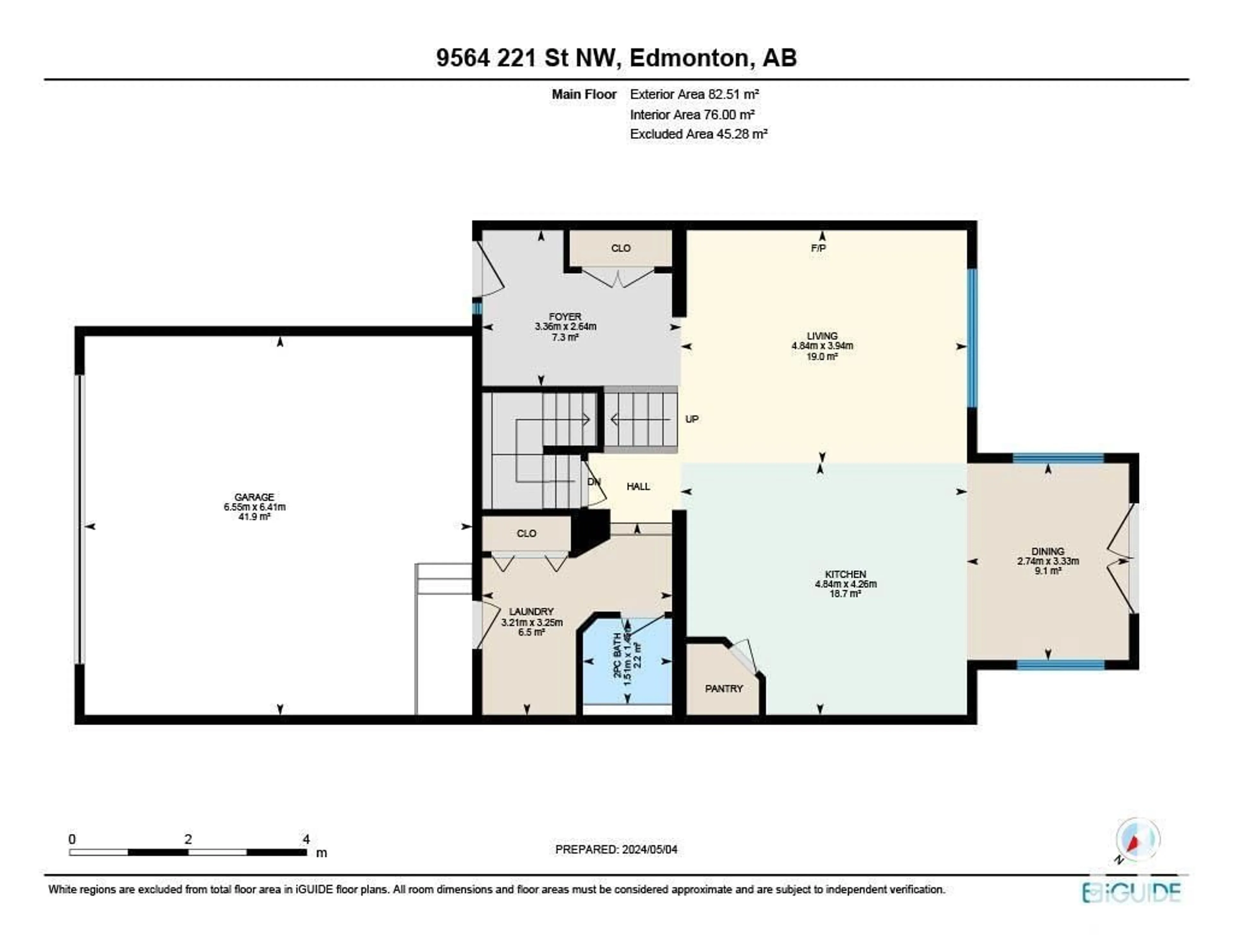 Floor plan for 9564 221 ST NW, Edmonton Alberta T5T4A8