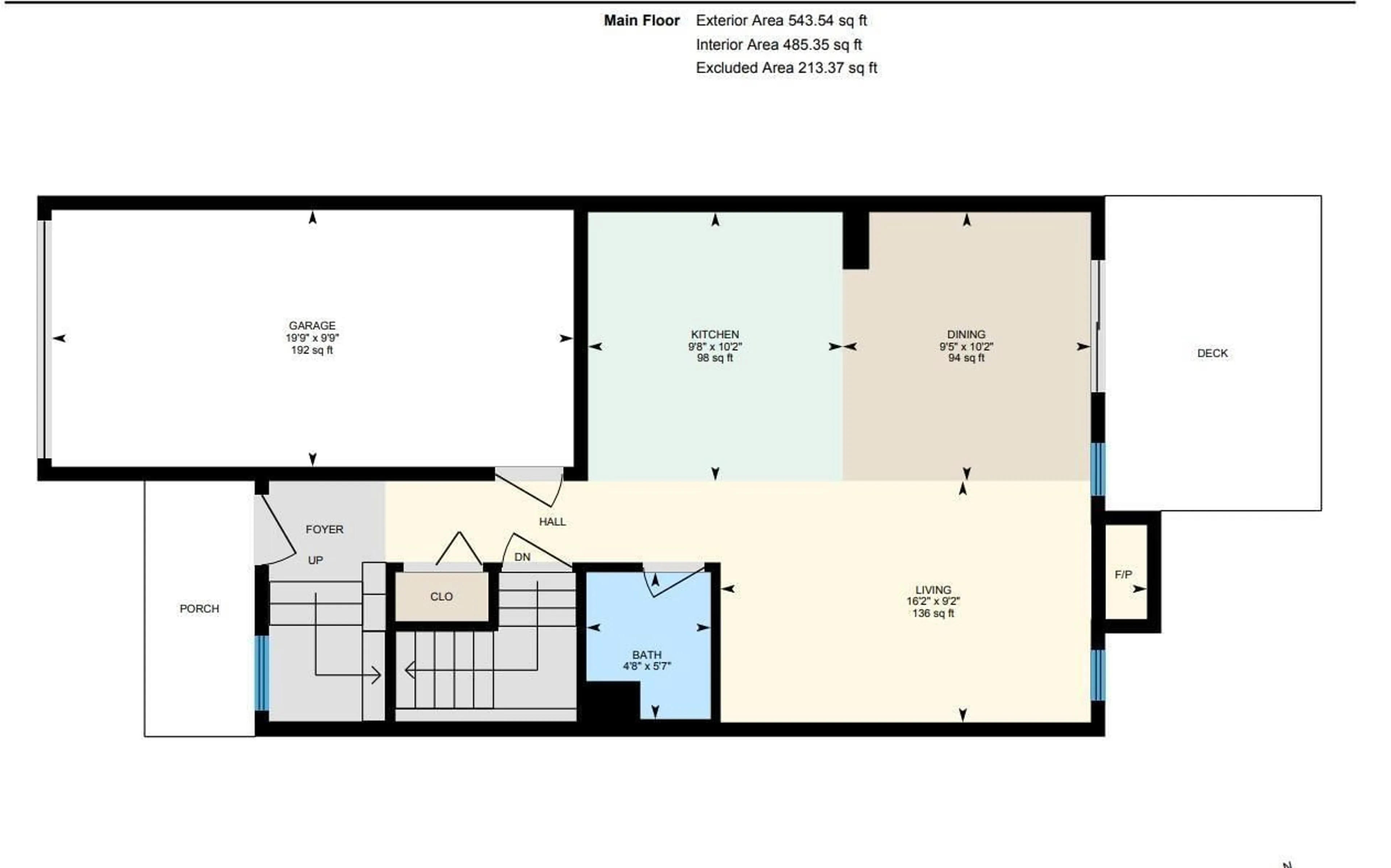 Floor plan for 409 HUDSON CO NW, Edmonton Alberta T6V1S7