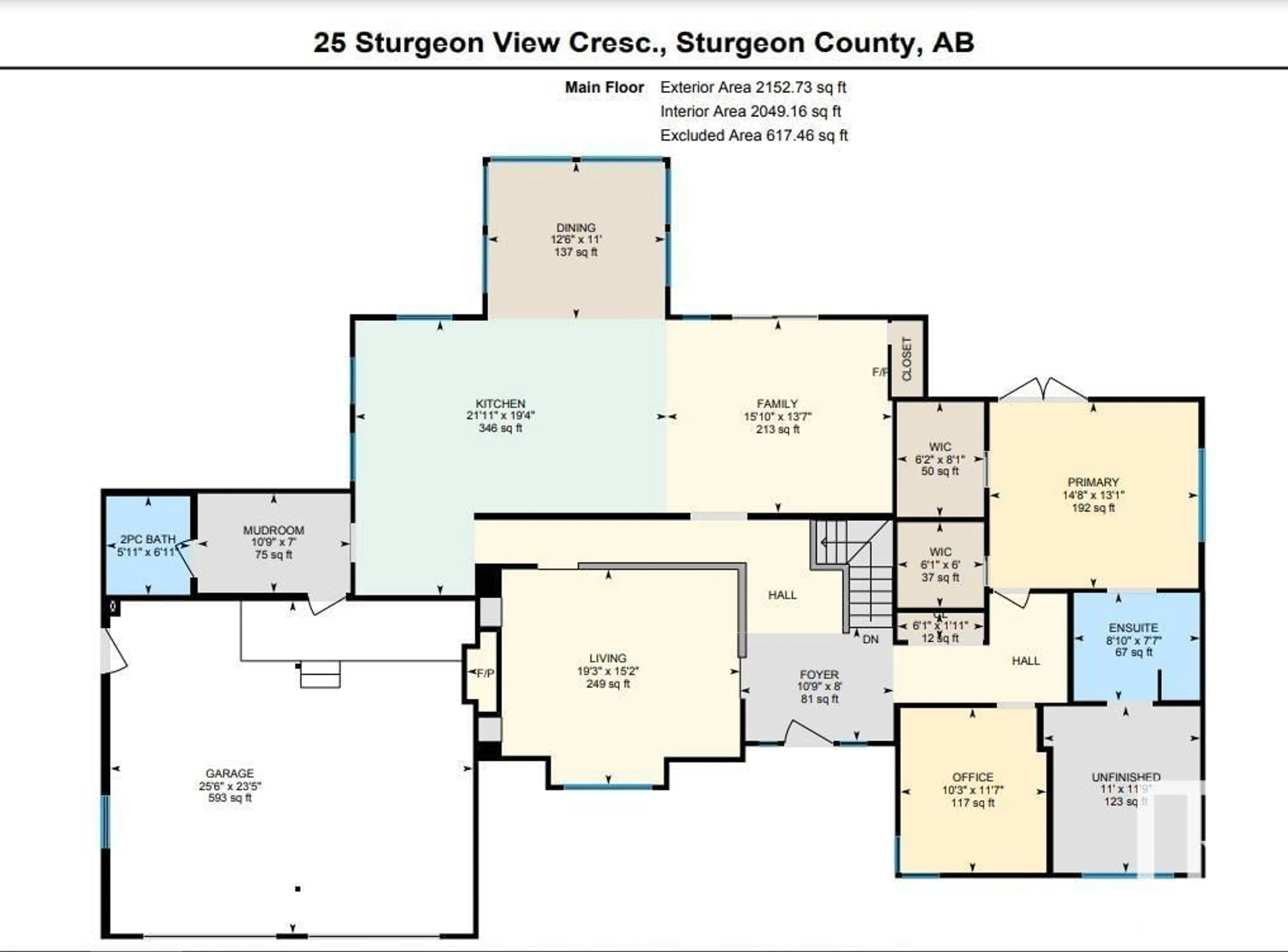 Floor plan for 25 Sturgeon View CR, Rural Sturgeon County Alberta T8T0B2