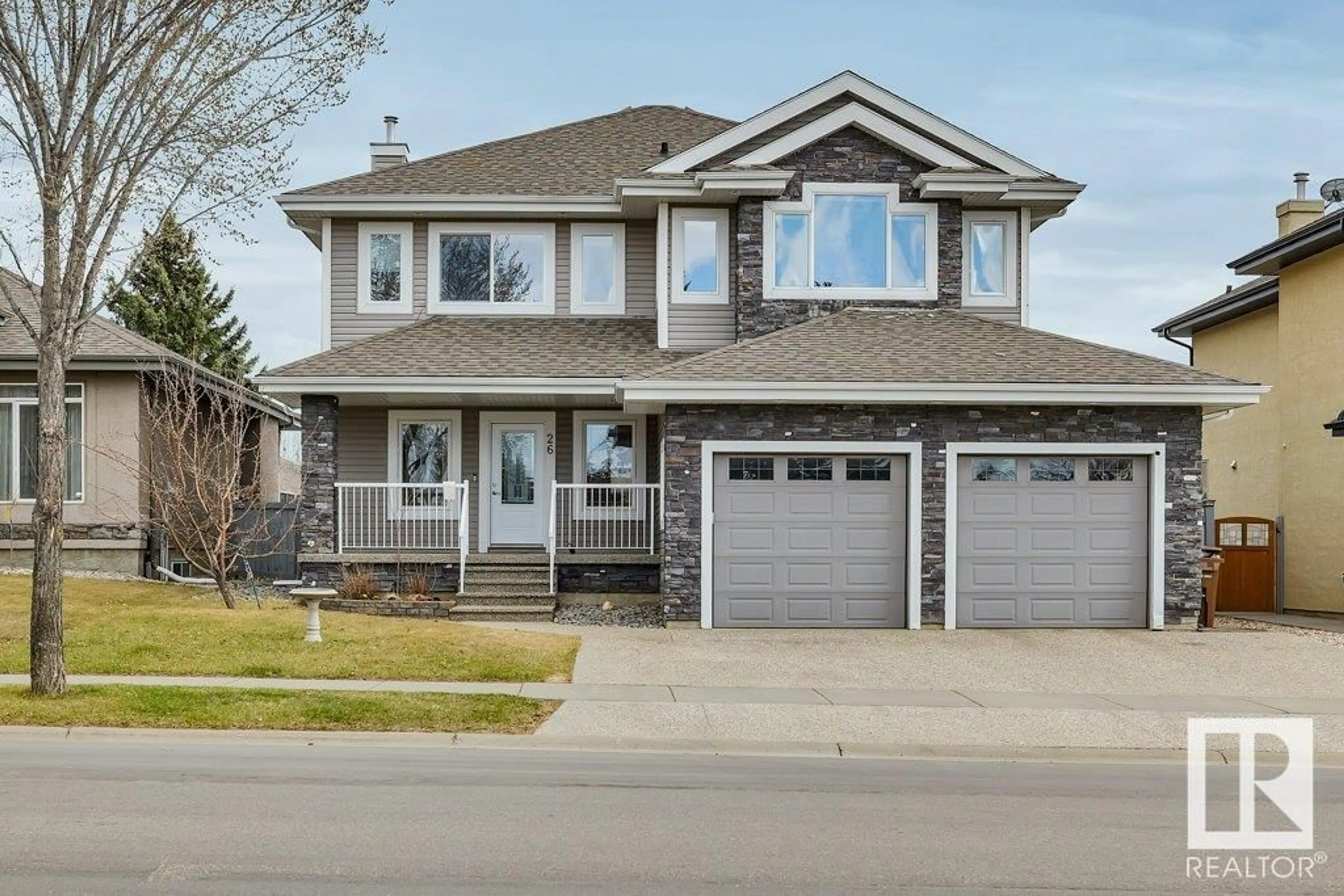 Frontside or backside of a home for 26 Lacombe DR, St. Albert Alberta T8N7H4