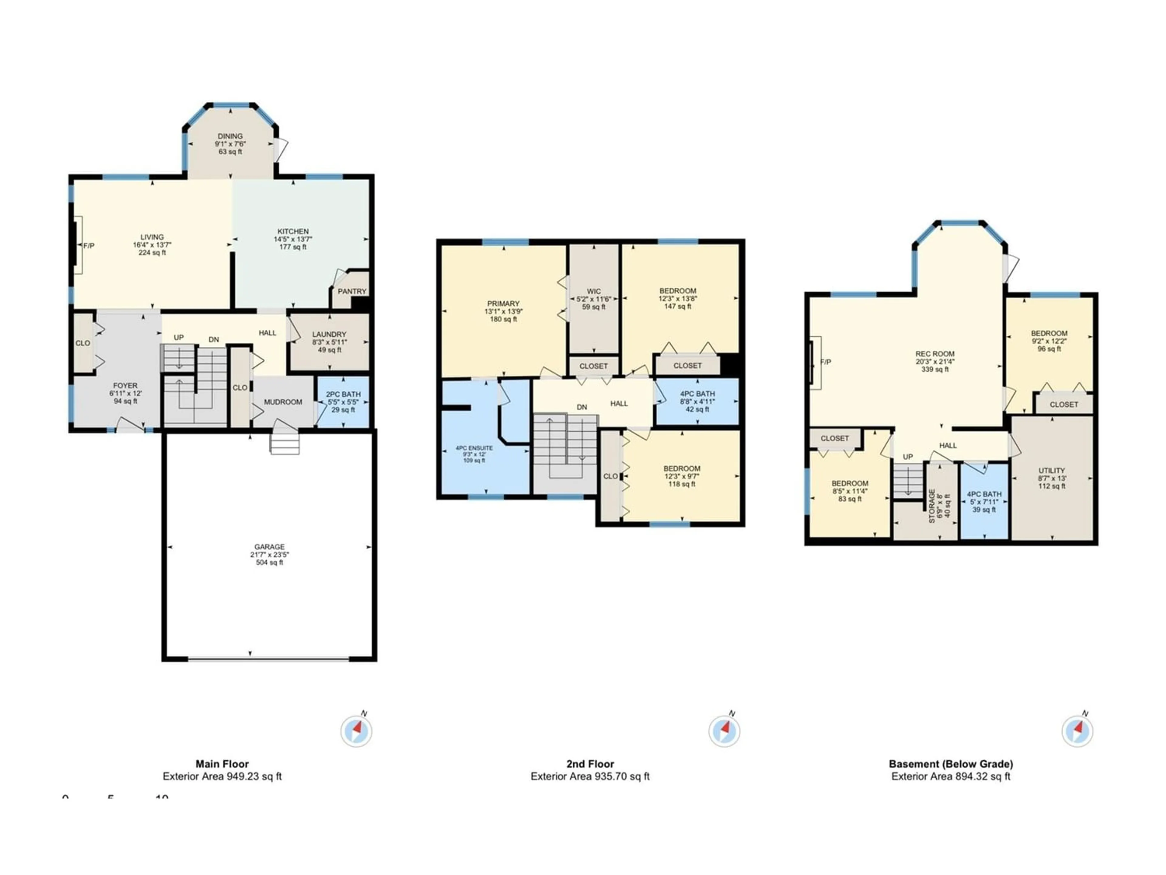 Floor plan for 26 Foxhaven WY, Sherwood Park Alberta T8A6L4