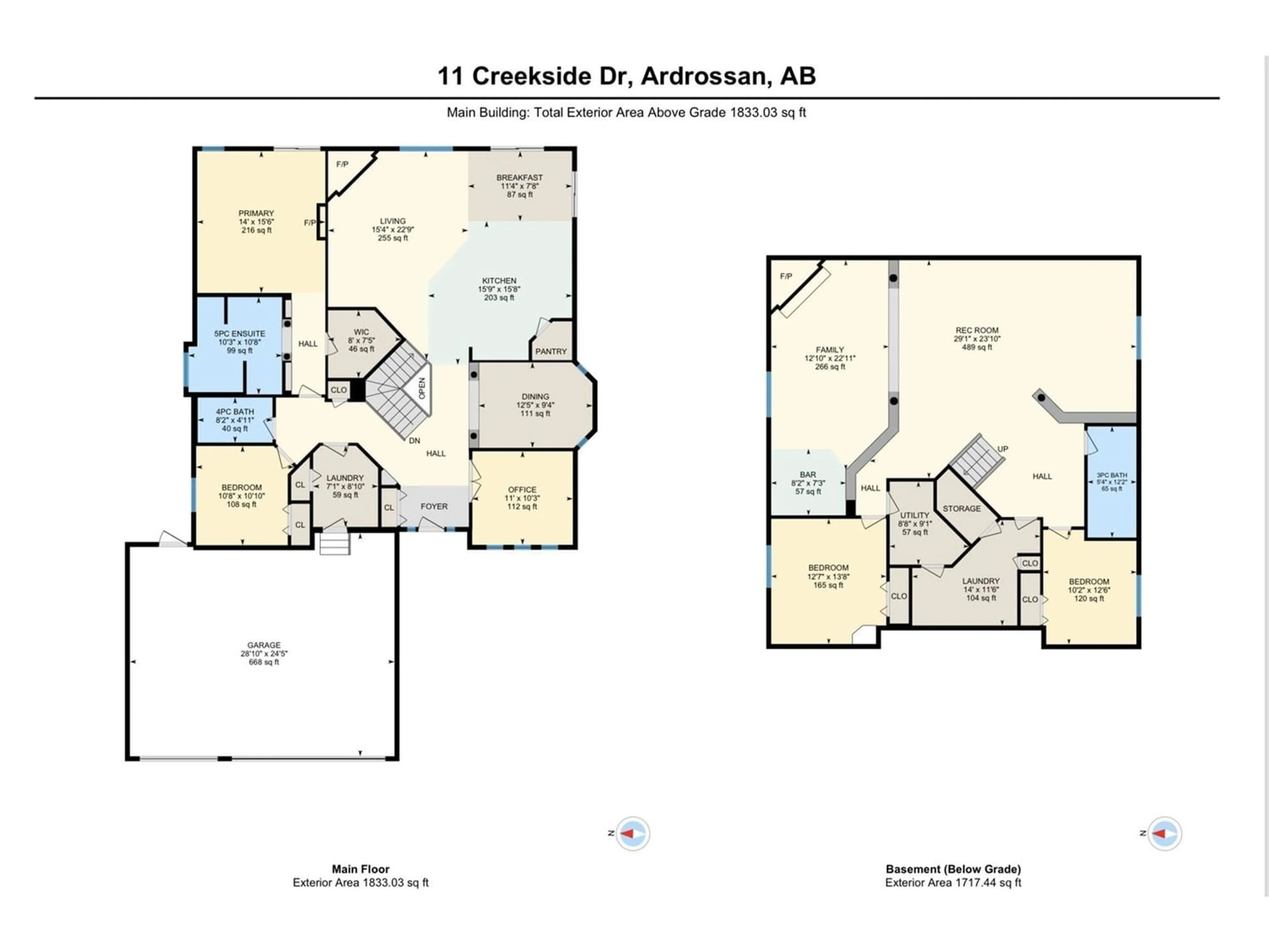 Floor plan for 11 CREEKSIDE DR, Ardrossan Alberta T8E1J6