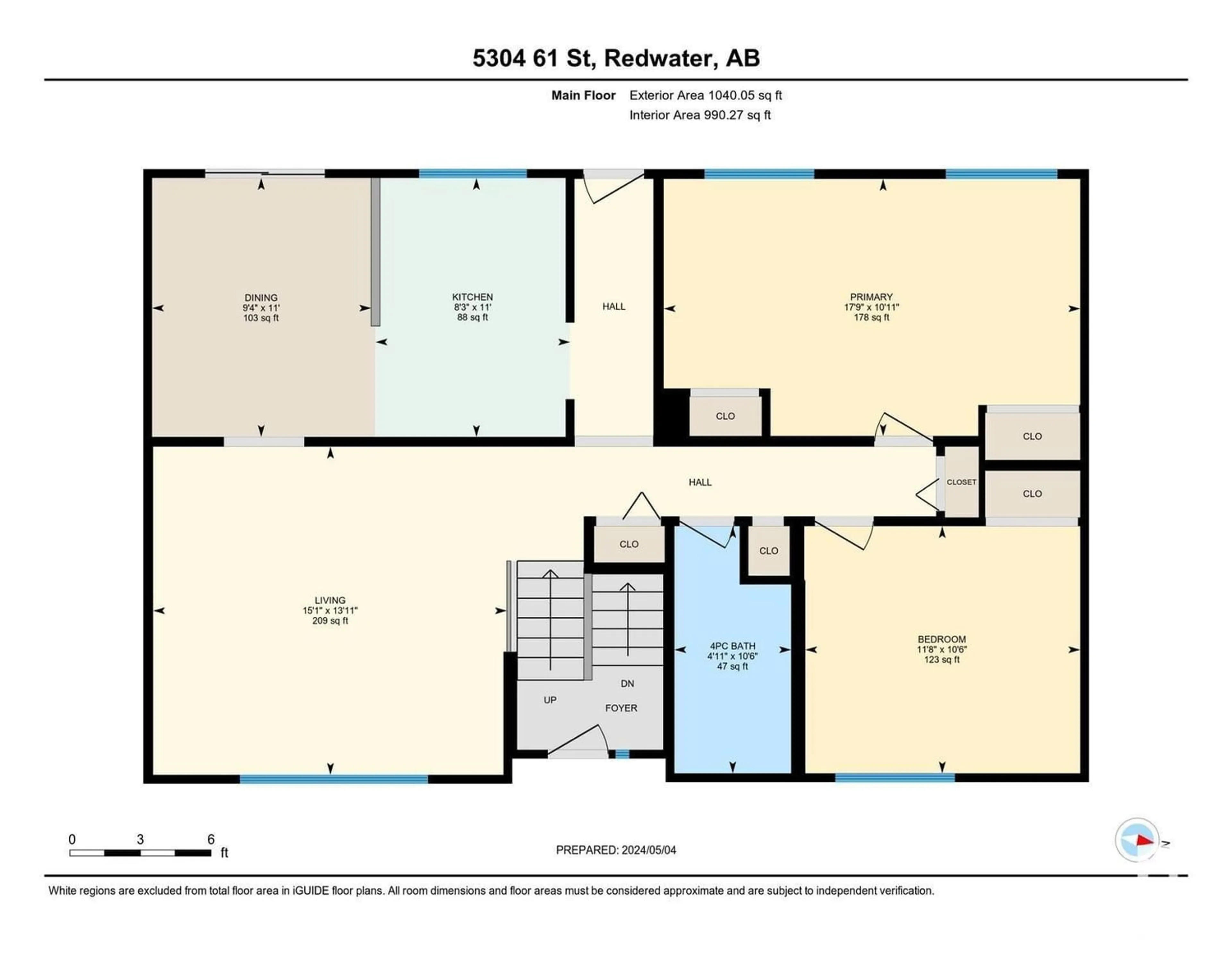 Floor plan for 5304 61 ST, Redwater Alberta T0A2W0