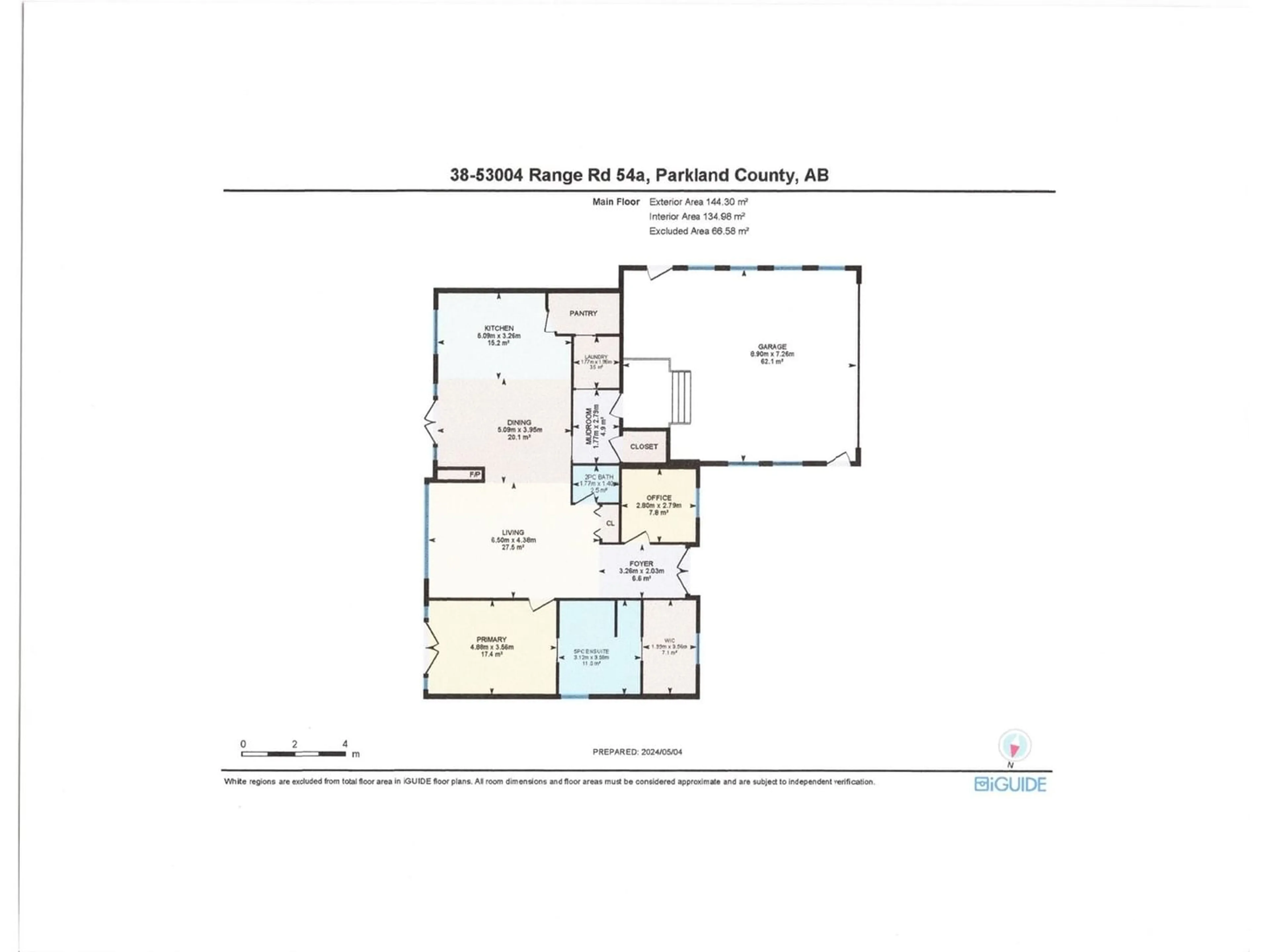Floor plan for #38 53004 RGE RD 54A, Rural Parkland County Alberta T0E2B0