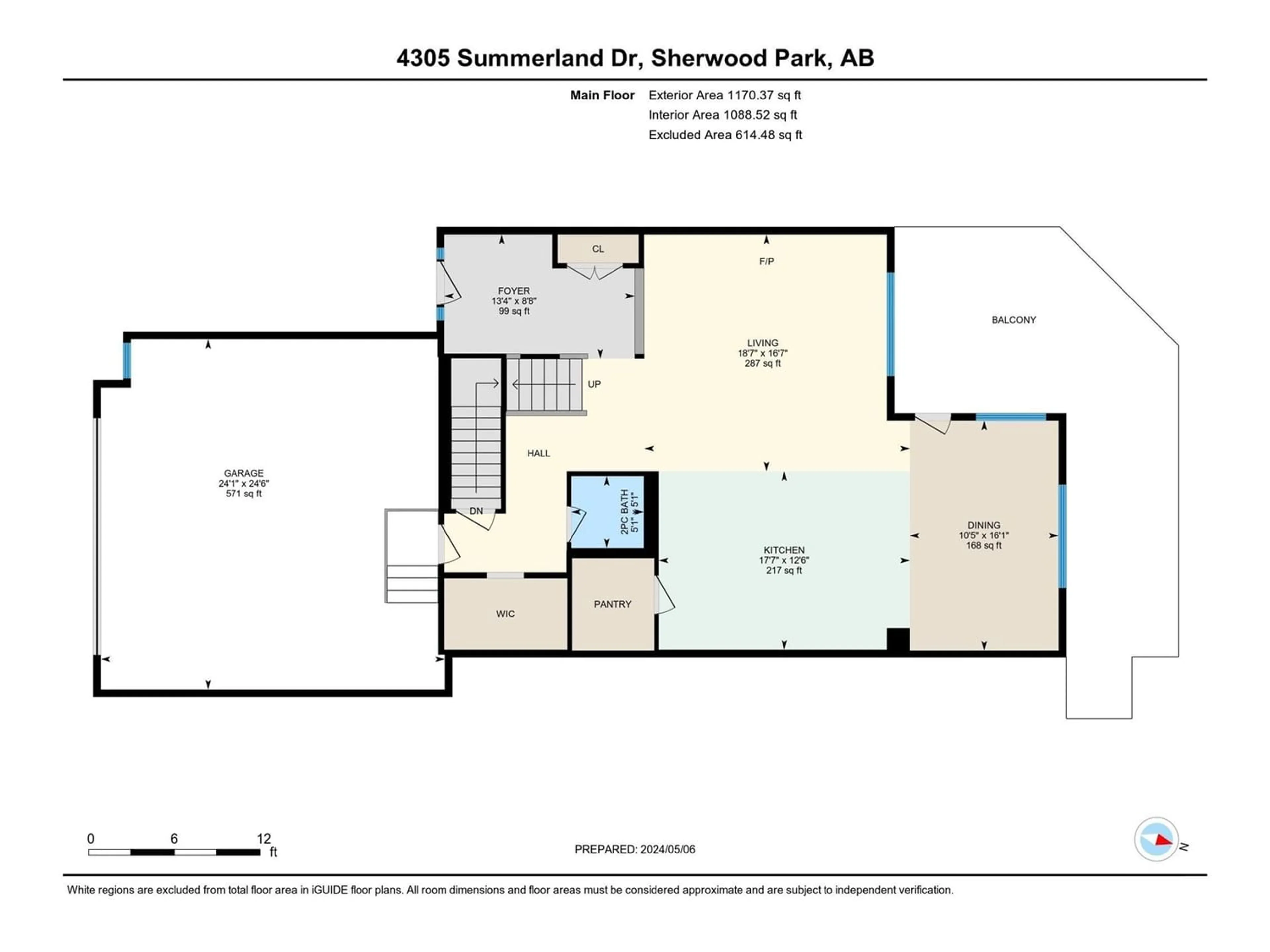 Floor plan for 4305 SUMMERLAND DR, Sherwood Park Alberta T8H0R3