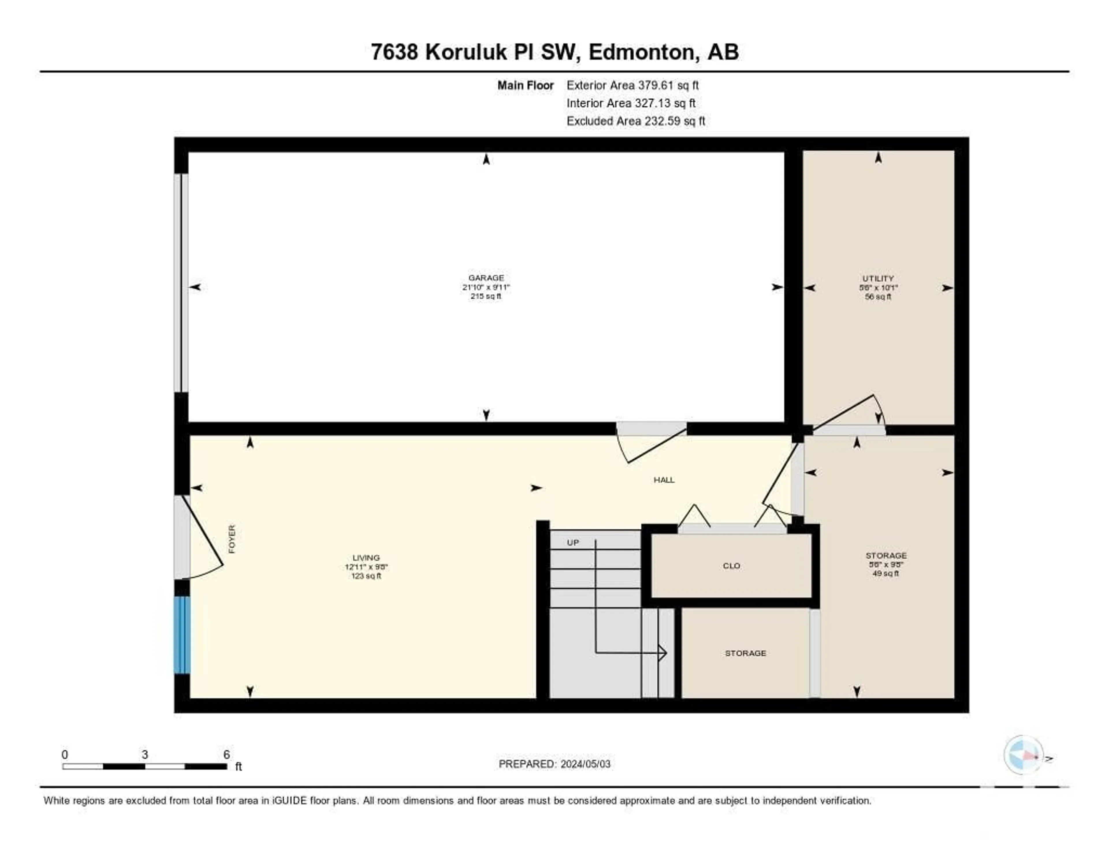 Floor plan for 7638 KORULUK PLACE PL SW, Edmonton Alberta T6W4R7