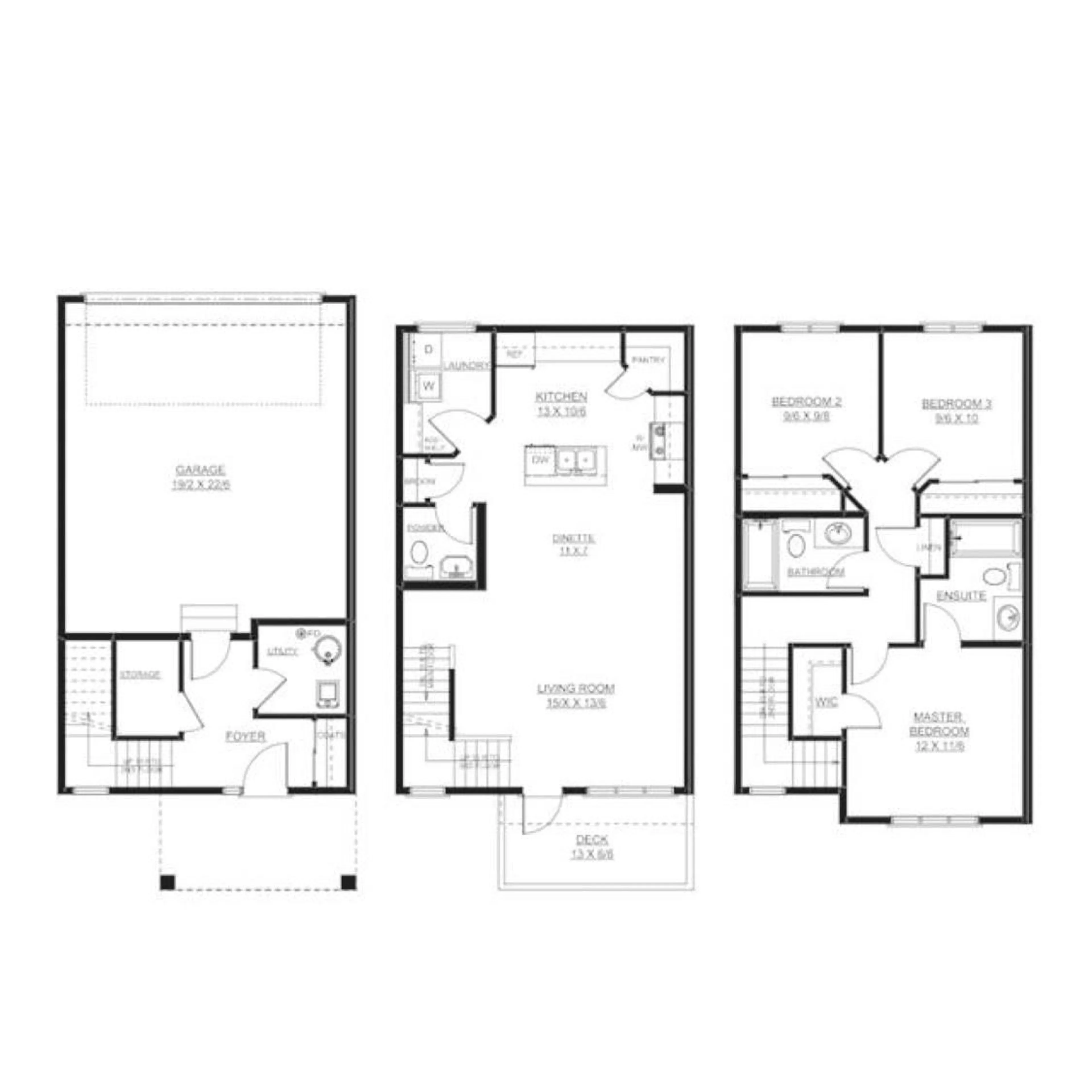 Floor plan for #51 165 CY BECKER BV NW, Edmonton Alberta T5Y3R4